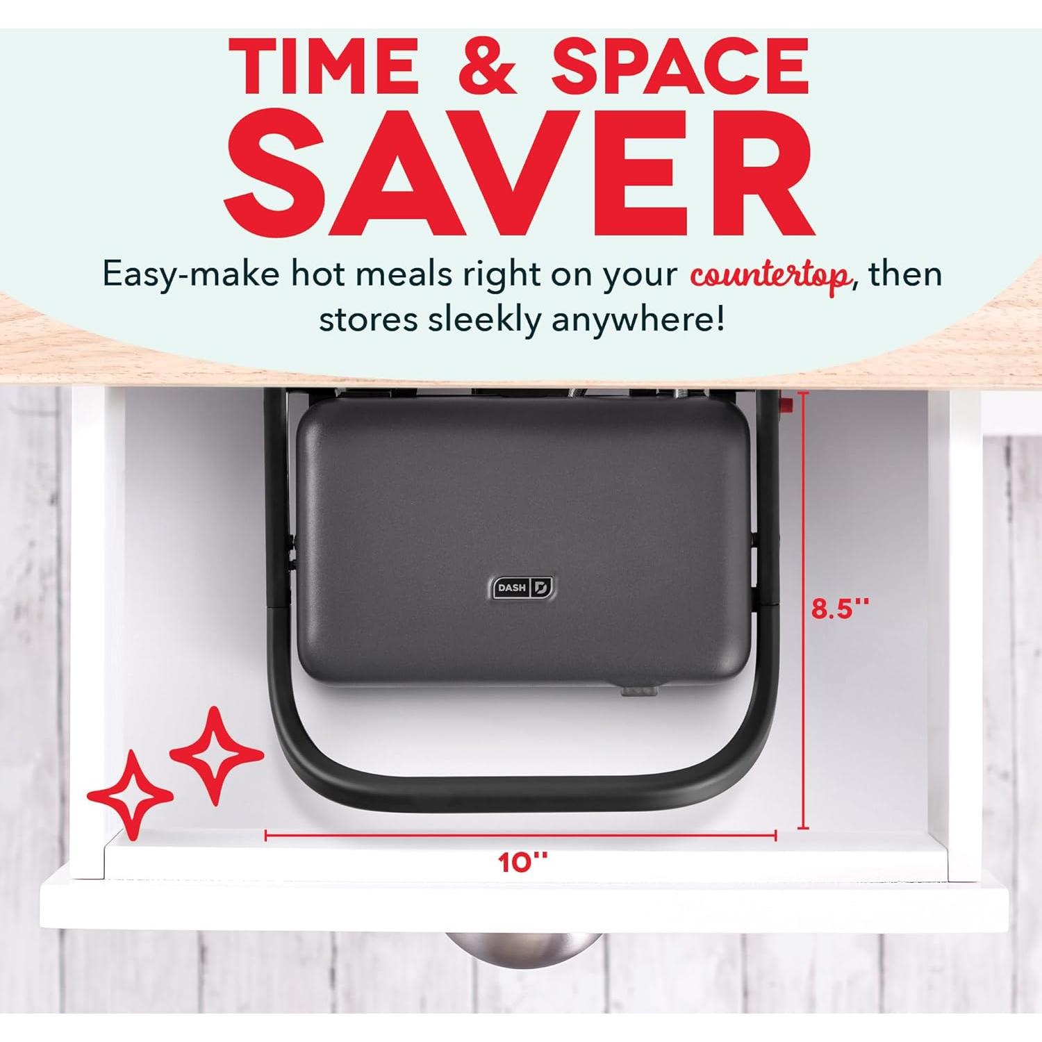 Sistema de Grill y Waffle DASH Flex Press - Placas Removibles