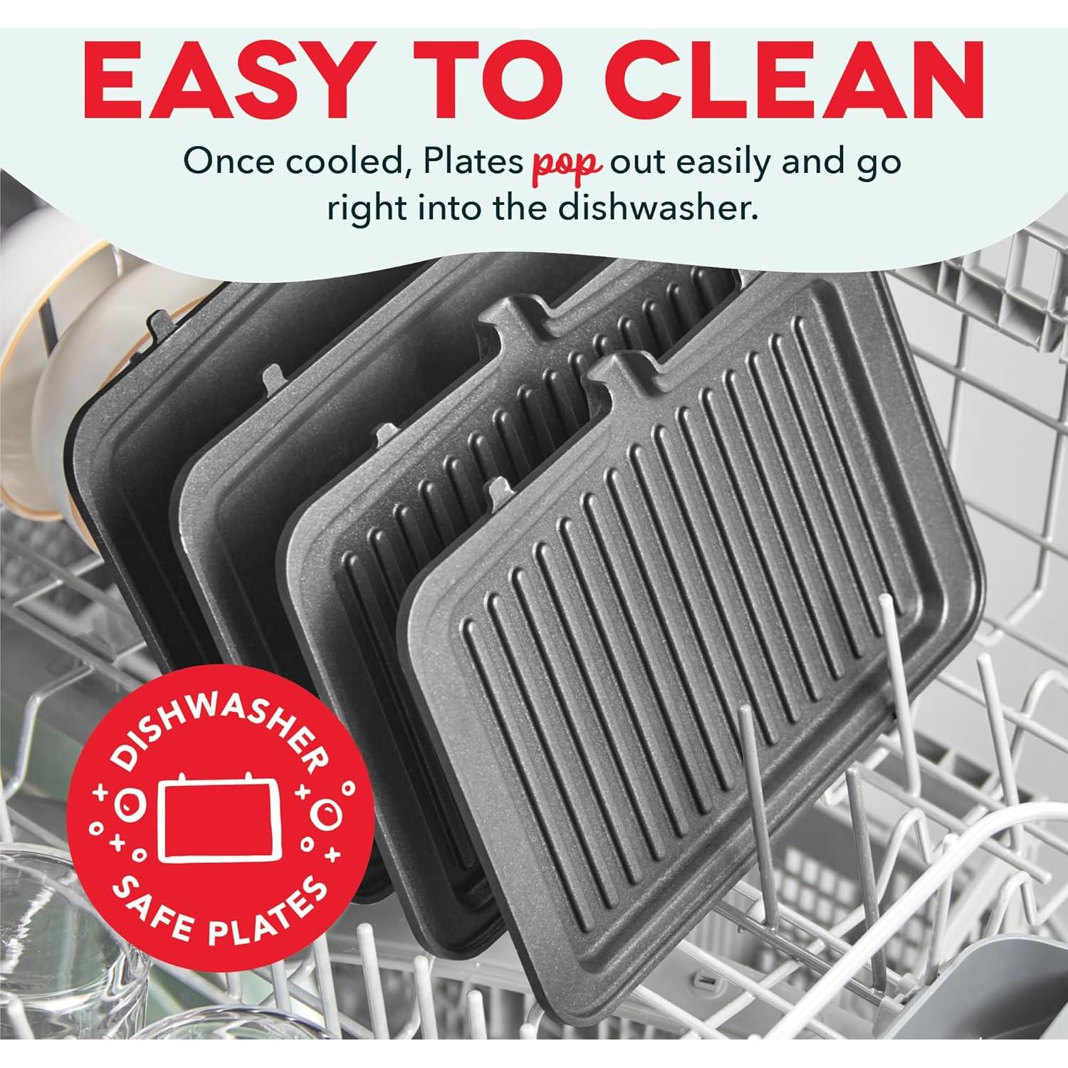 Sistema de Grill y Waffle DASH Flex Press - Placas Removibles