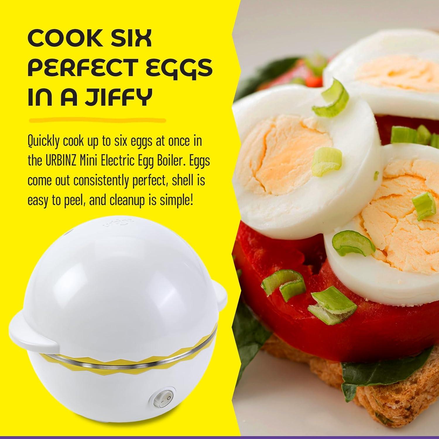 Hervidor de Huevos Eléctrico Mini URBINZ - Cocina 6 Huevos