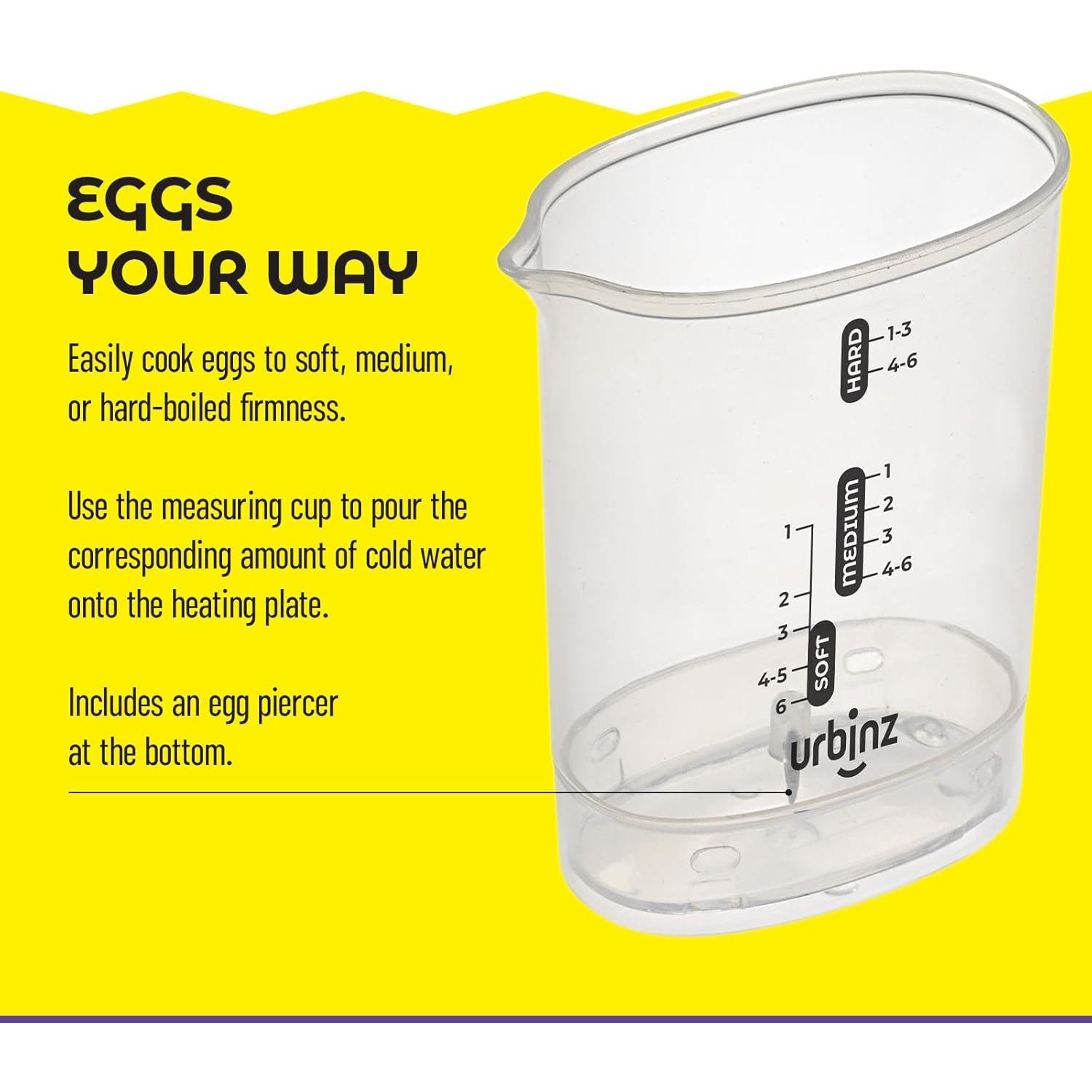 Hervidor de Huevos Eléctrico Mini URBINZ - Cocina 6 Huevos