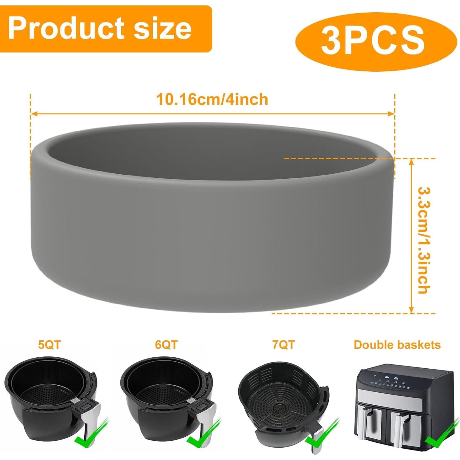 Molde de Silicona para Huevos VMBQRTI - 3 Paquetes Antiadherentes