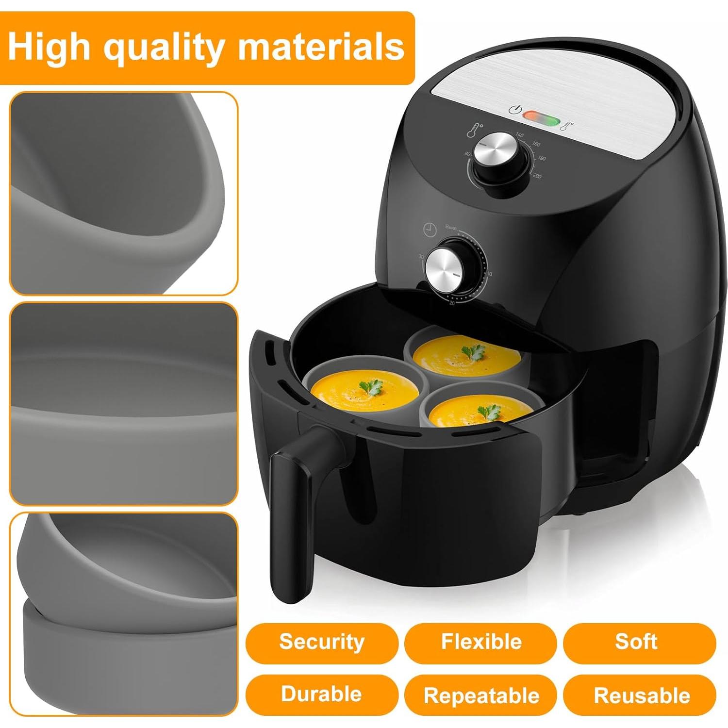 Molde de Silicona para Huevos VMBQRTI - 3 Paquetes Antiadherentes