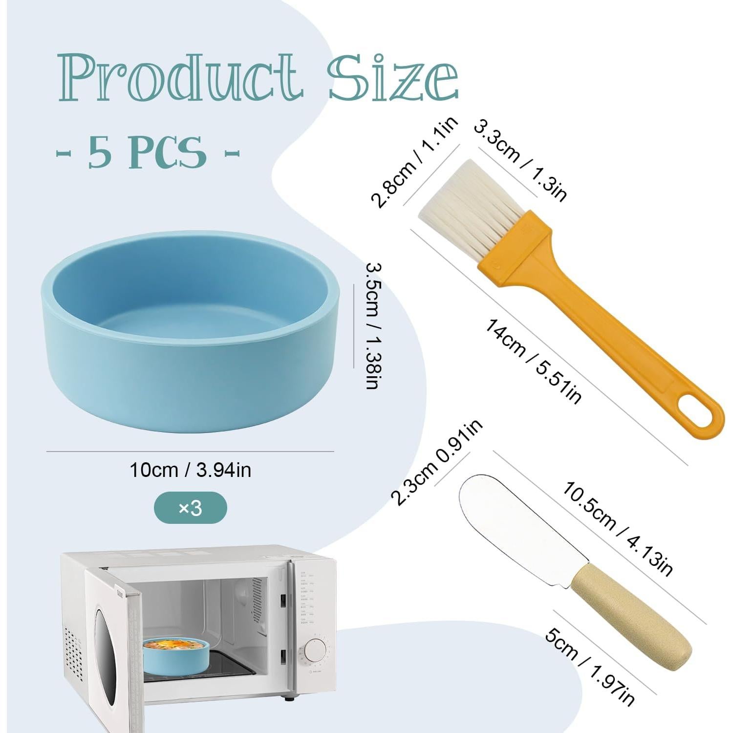Molde de Huevo de Silicona Holyenten 3 Piezas Antiadherente