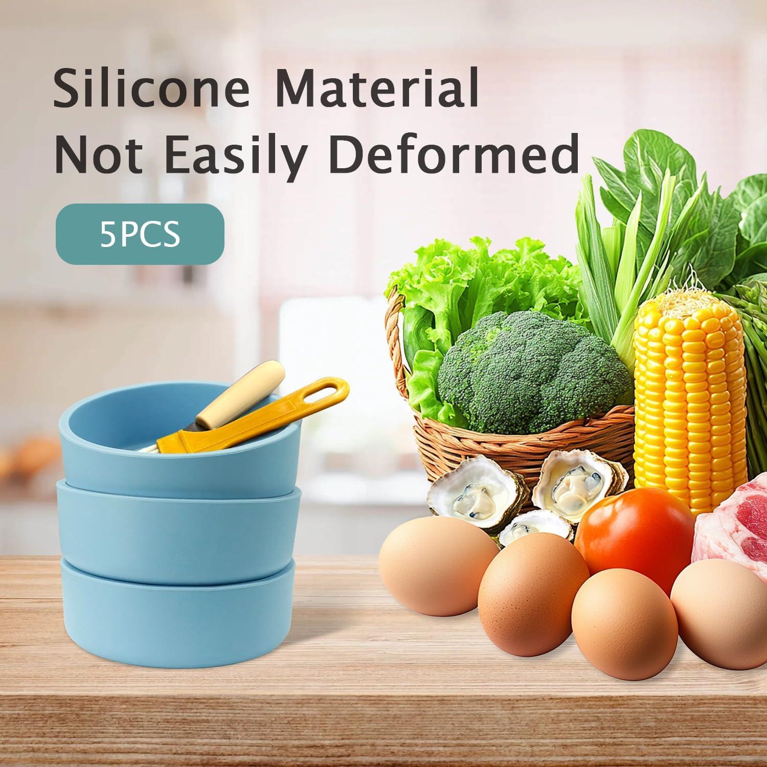 Molde de Huevo de Silicona Holyenten 3 Piezas Antiadherente