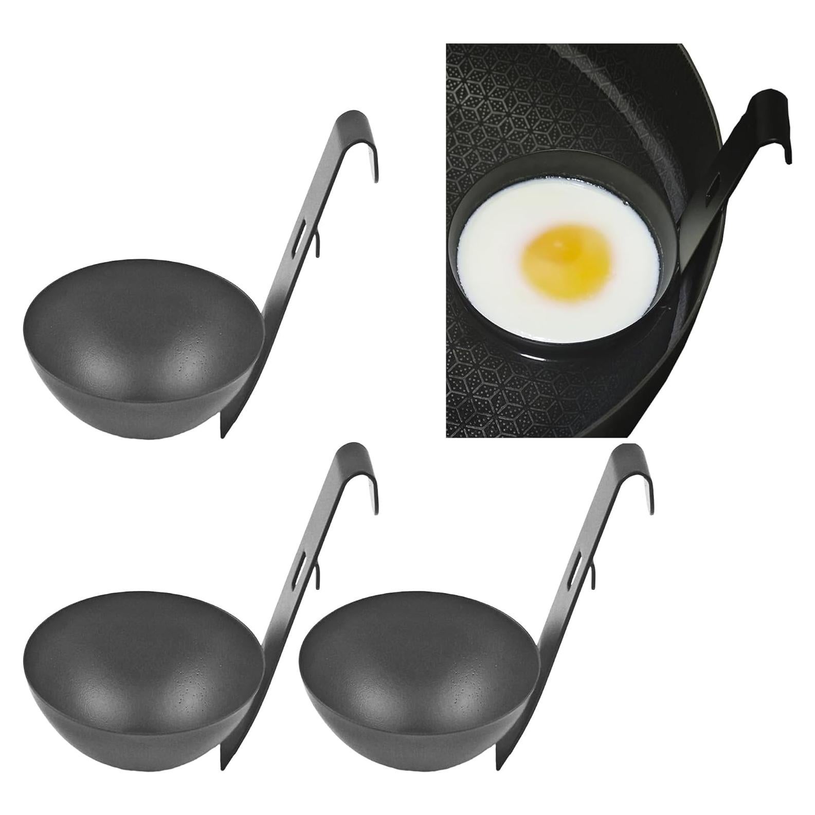 Juego de 3 Pocillos Escalfadores de Huevos Aogigigio - Acero Inoxidable