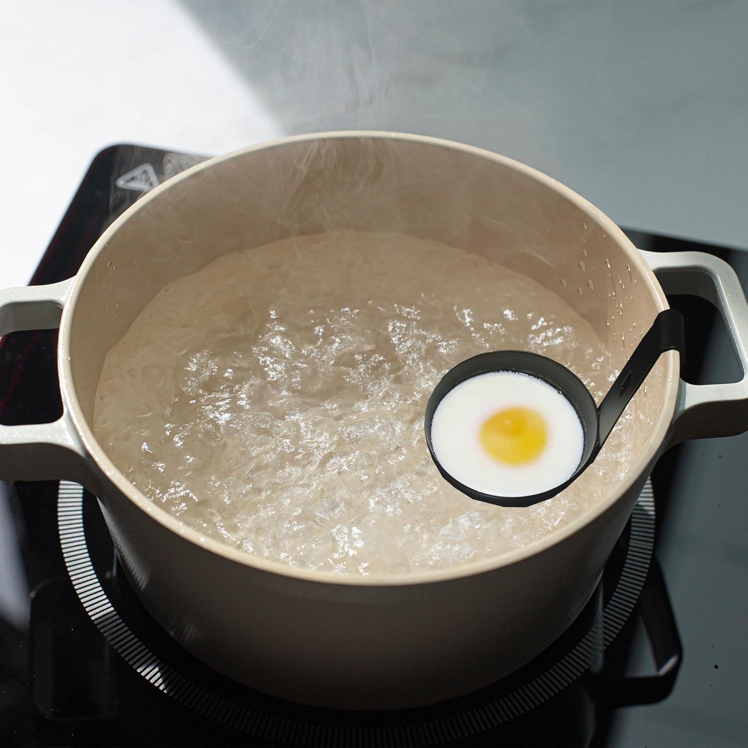 Juego de 3 Pocillos Escalfadores de Huevos Aogigigio - Acero Inoxidable