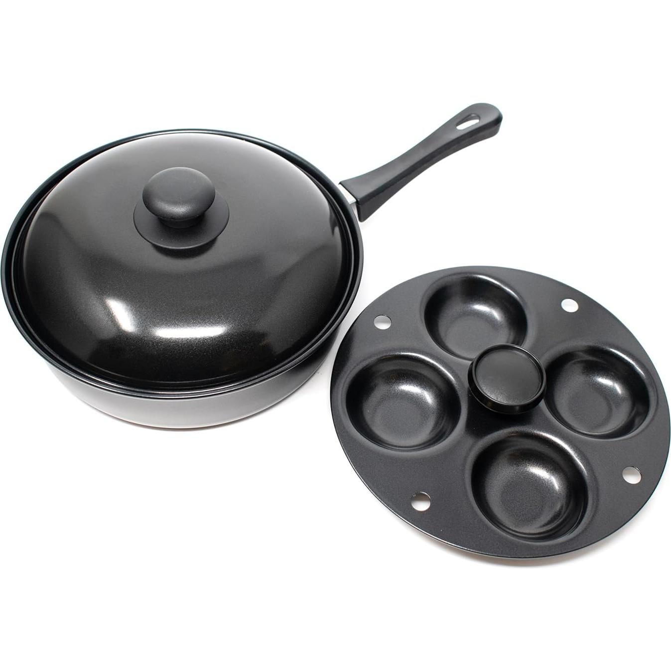 Sartén para Pochar Huevos Norpro 24 cm Antiadherente 4 Huevos