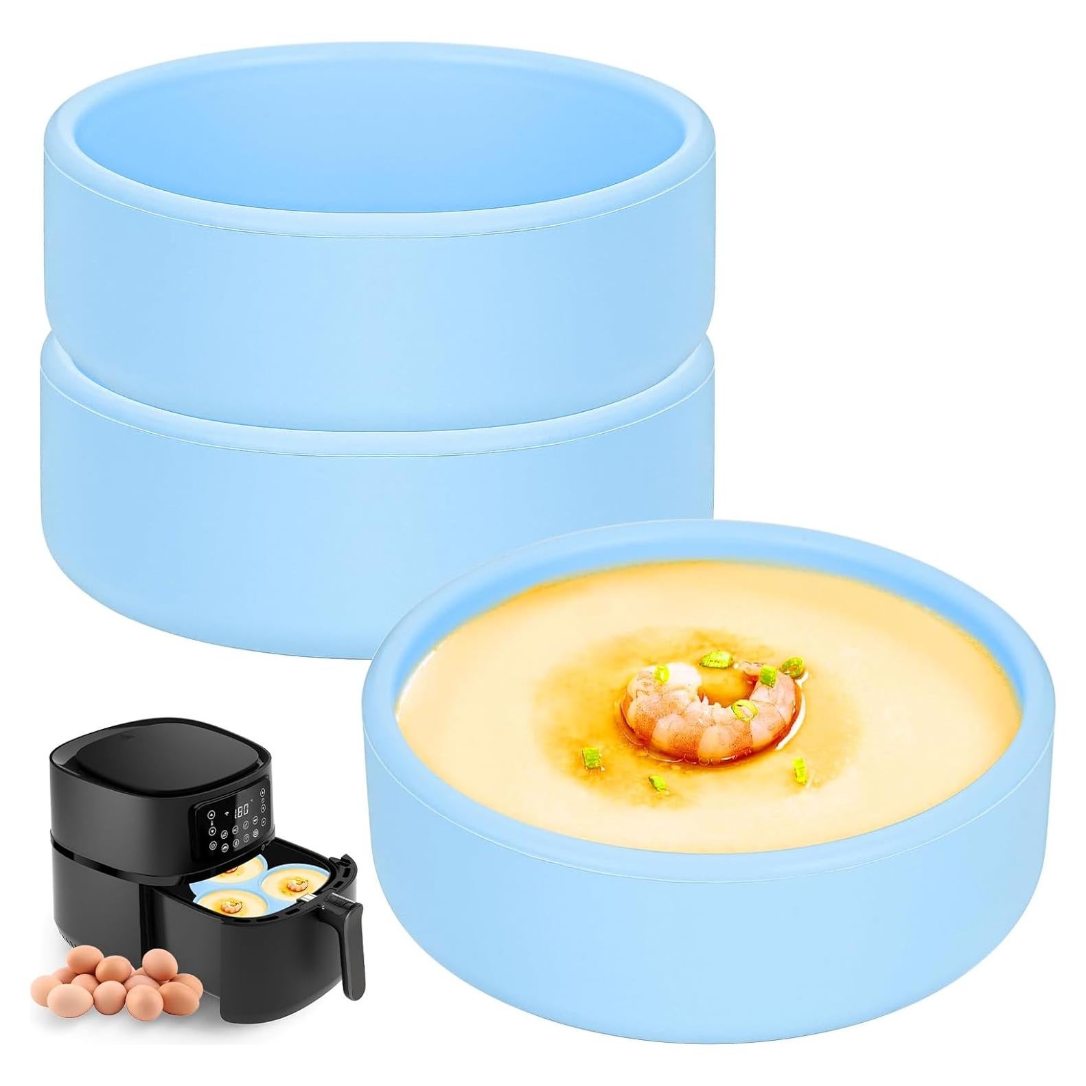 Moldes de Huevos de Silicona 10 cm - 2 Piezas Apto Microondas