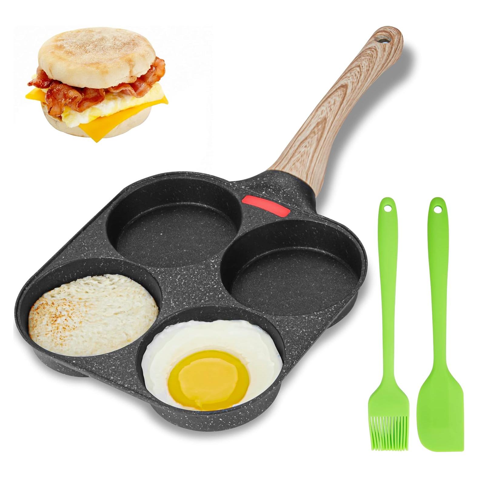 Sartén Antiadherente MyLifeUNIT para Freír 4 Huevos - 19 cm