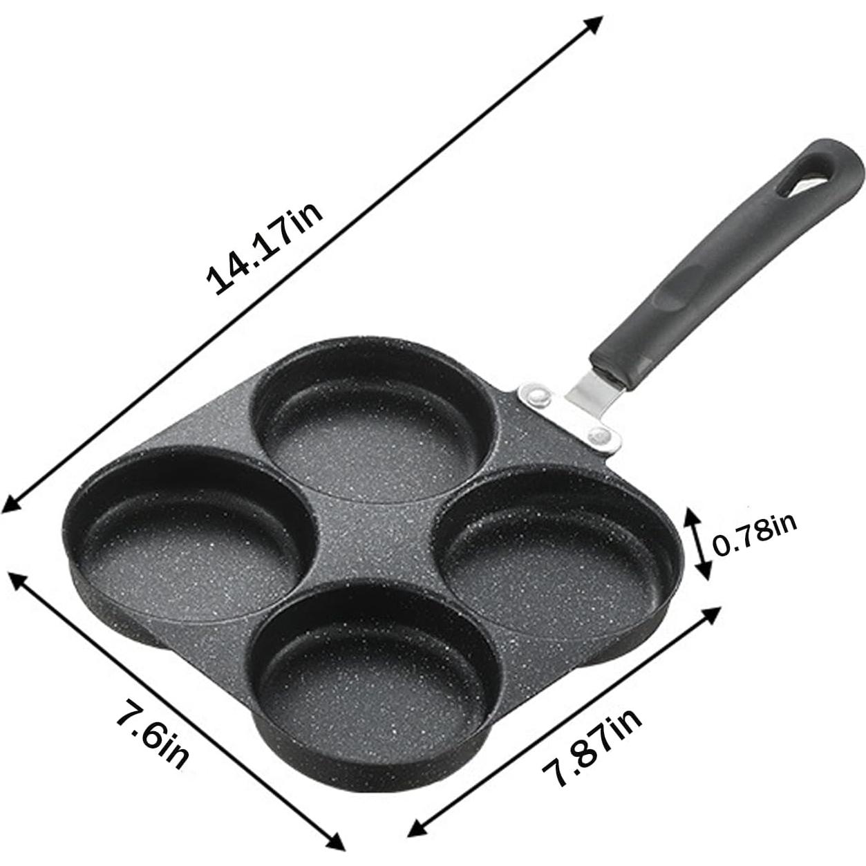 Sartén Antiadherente JORMEY para 4 Huevos - Aluminio 35.56 cm