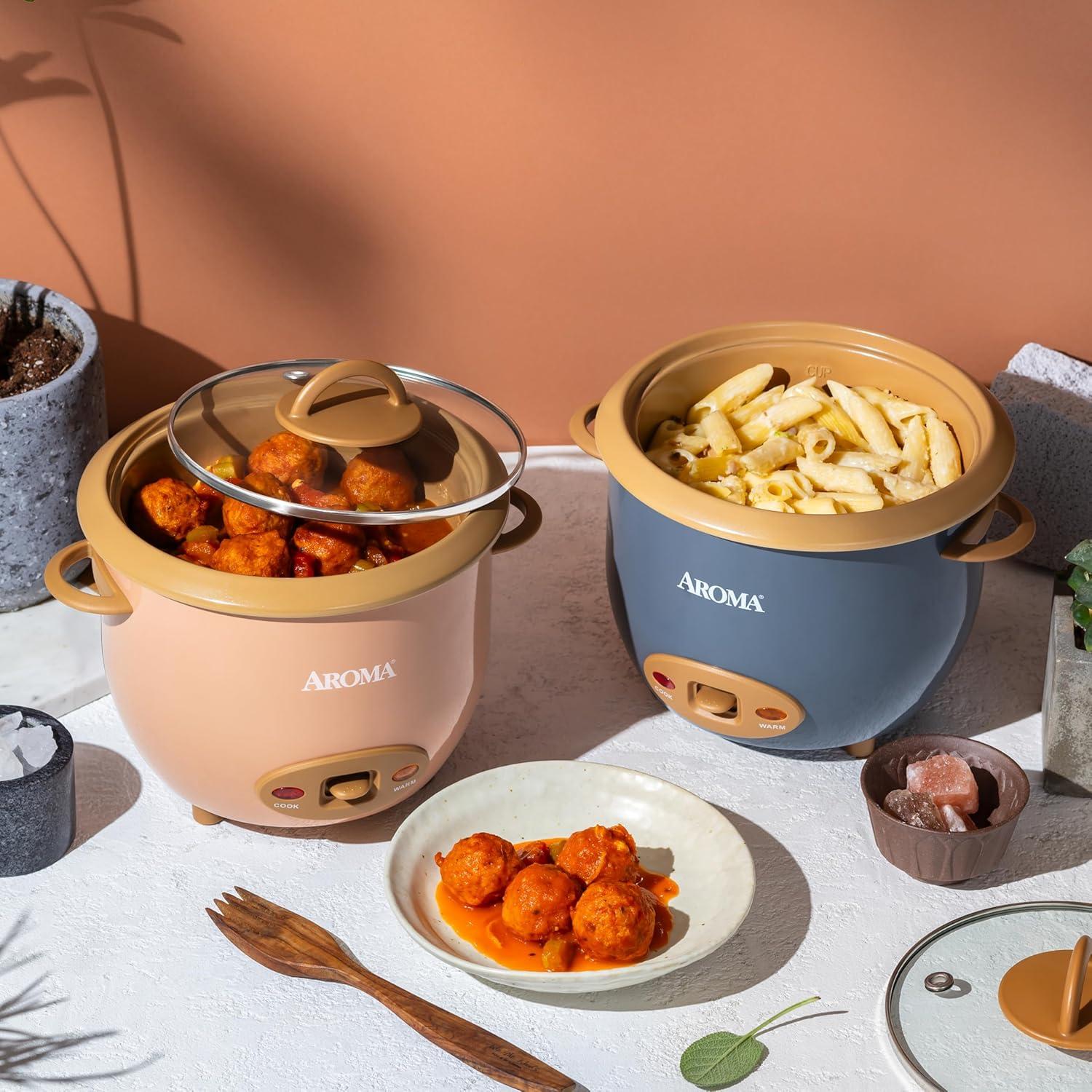 Olla de Arroz Eléctrica Aroma 6 Tazas Terracota 1.5L