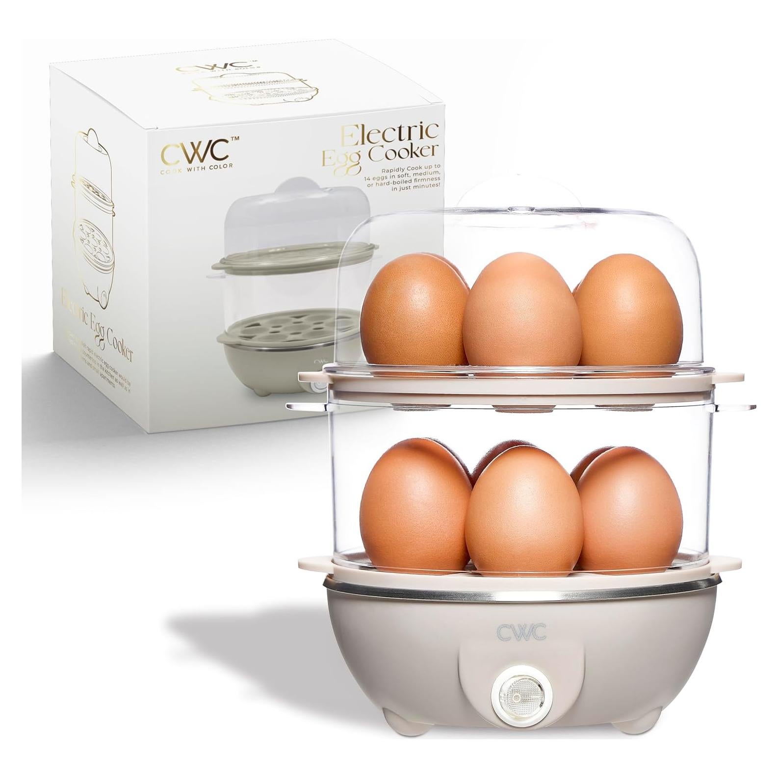 Cocedor de Huevos Eléctrico COOK WITH COLOR Doble Capa 350W