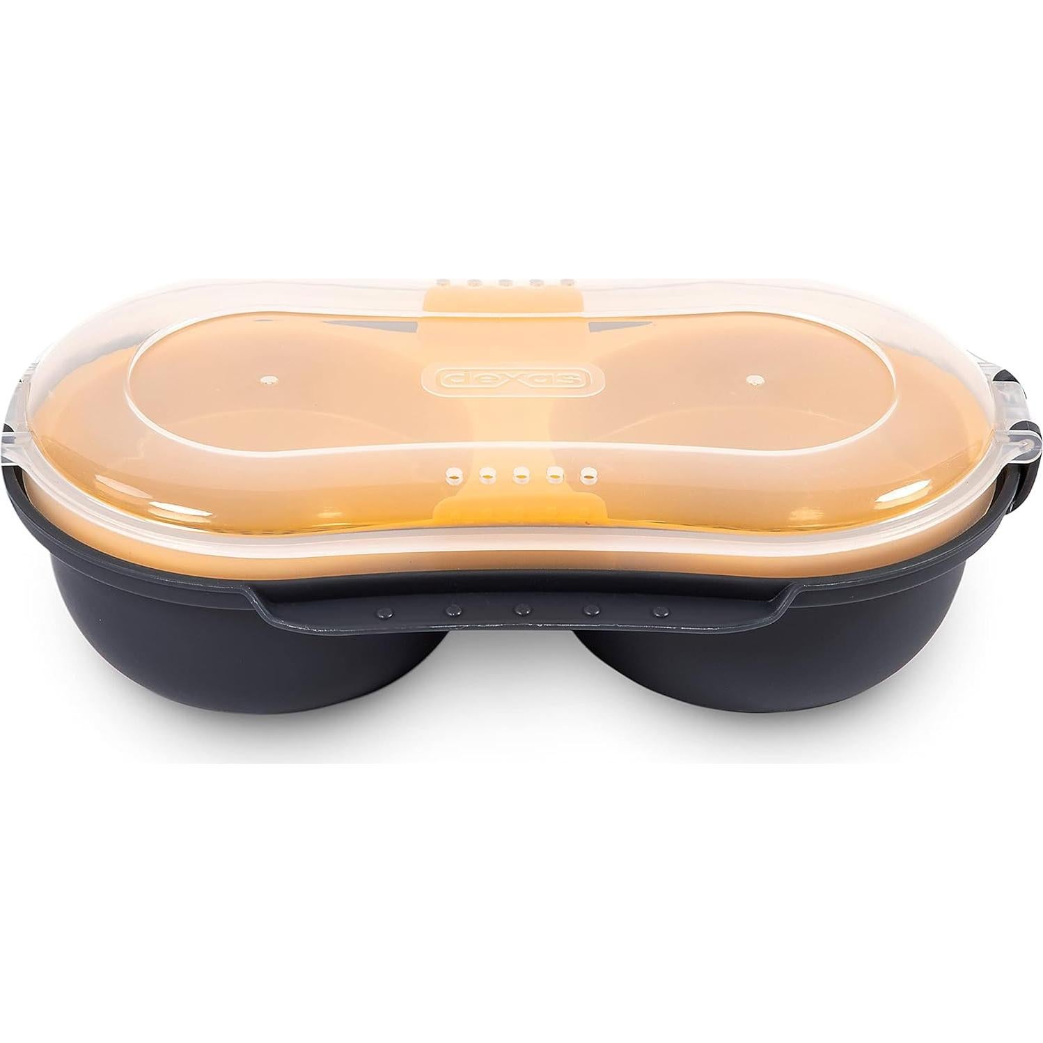 Cocinador de Huevos Dexas Duo Microondas 2 en 1 Libre BPA