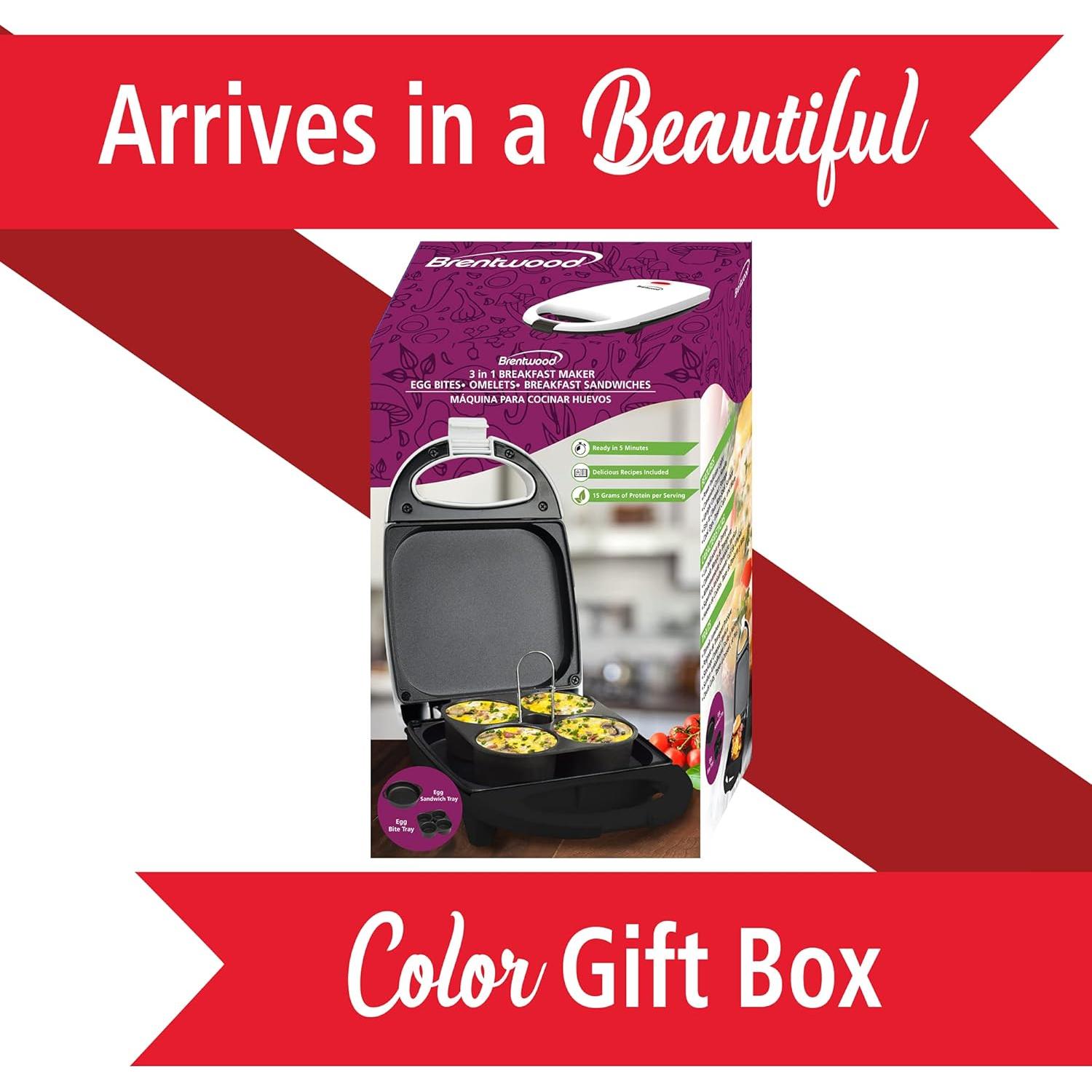 Mini Egg Bite Maker Brentwood TS-256W 530W Blanco