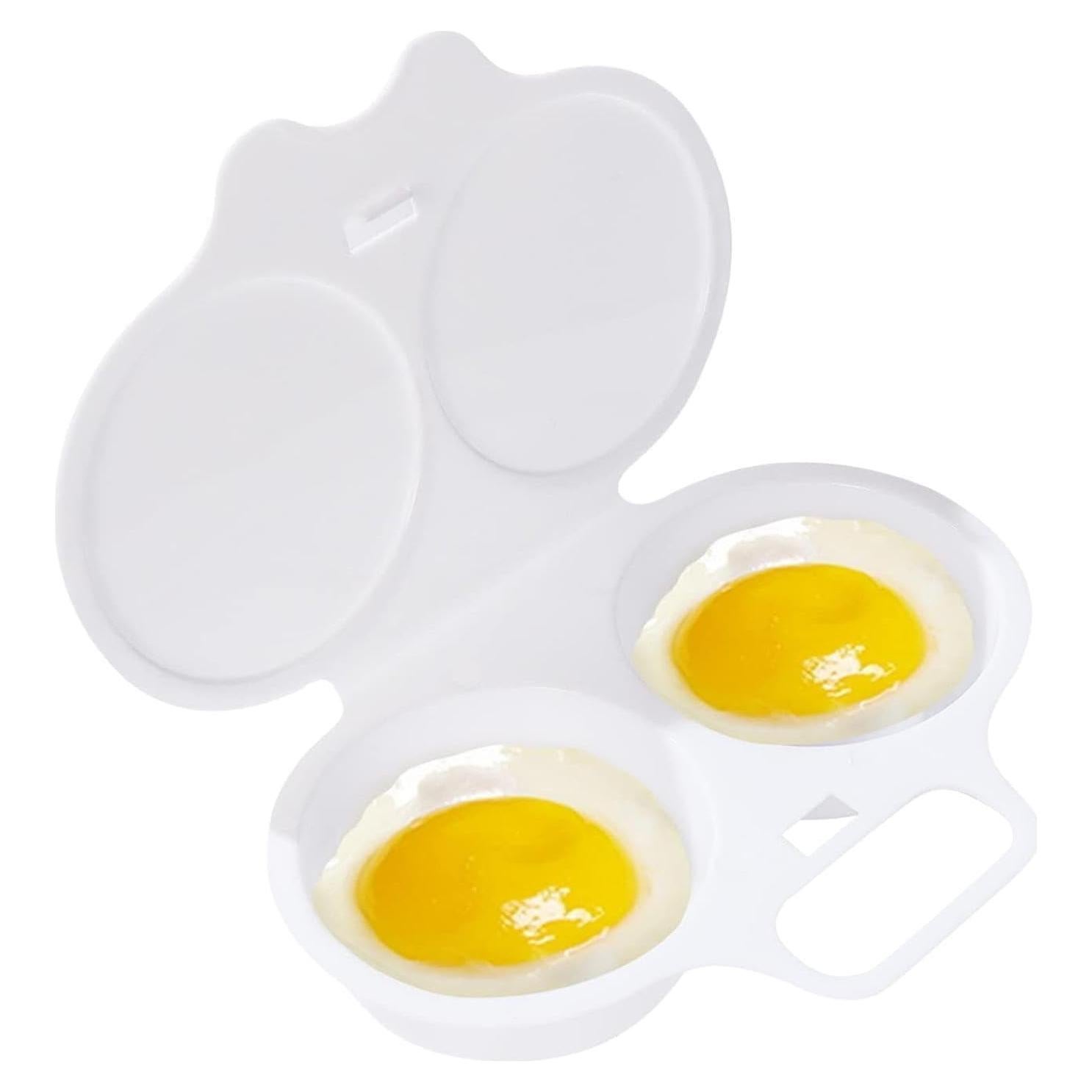 Poachador de Huevos Microondas GANPUB 2 Cavidades Antiadherente