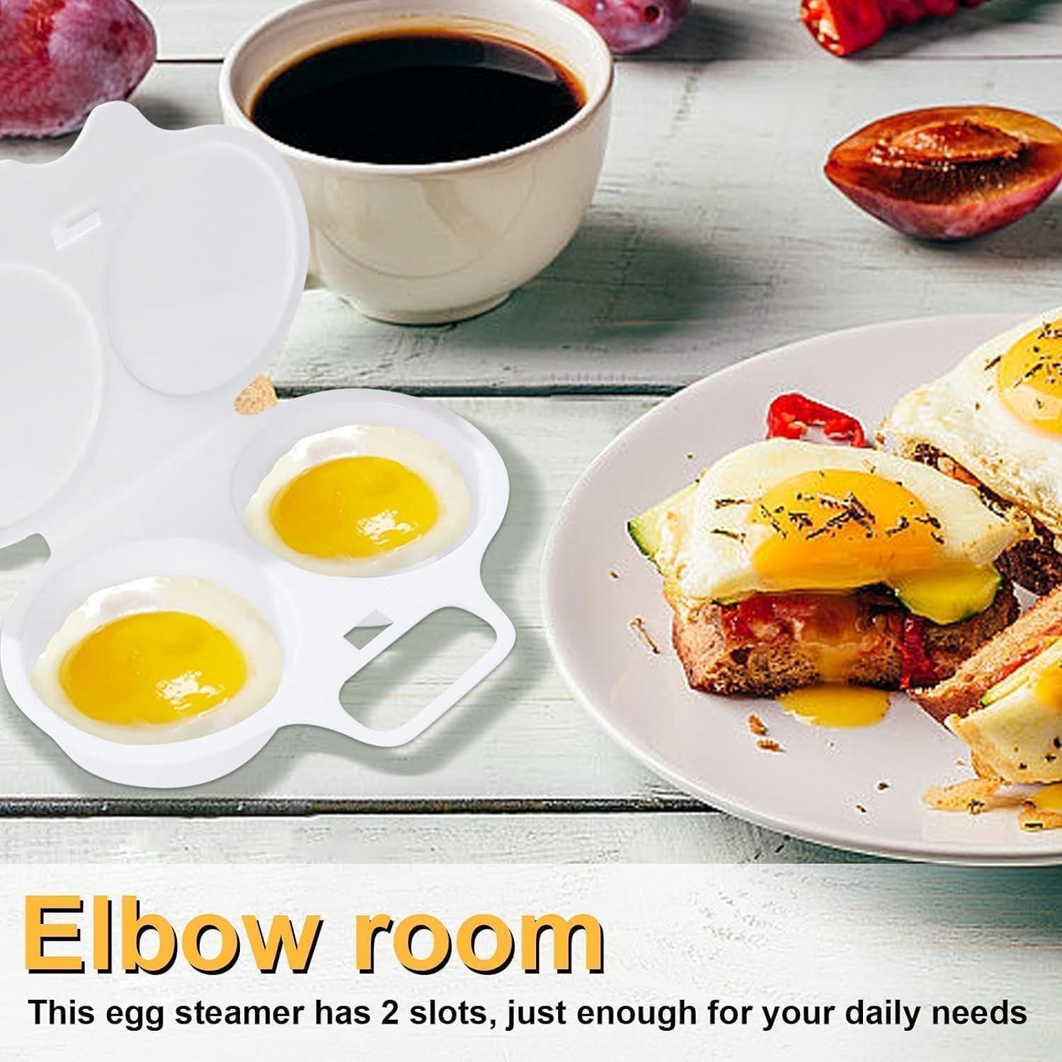 Poachador de Huevos Microondas GANPUB 2 Cavidades Antiadherente