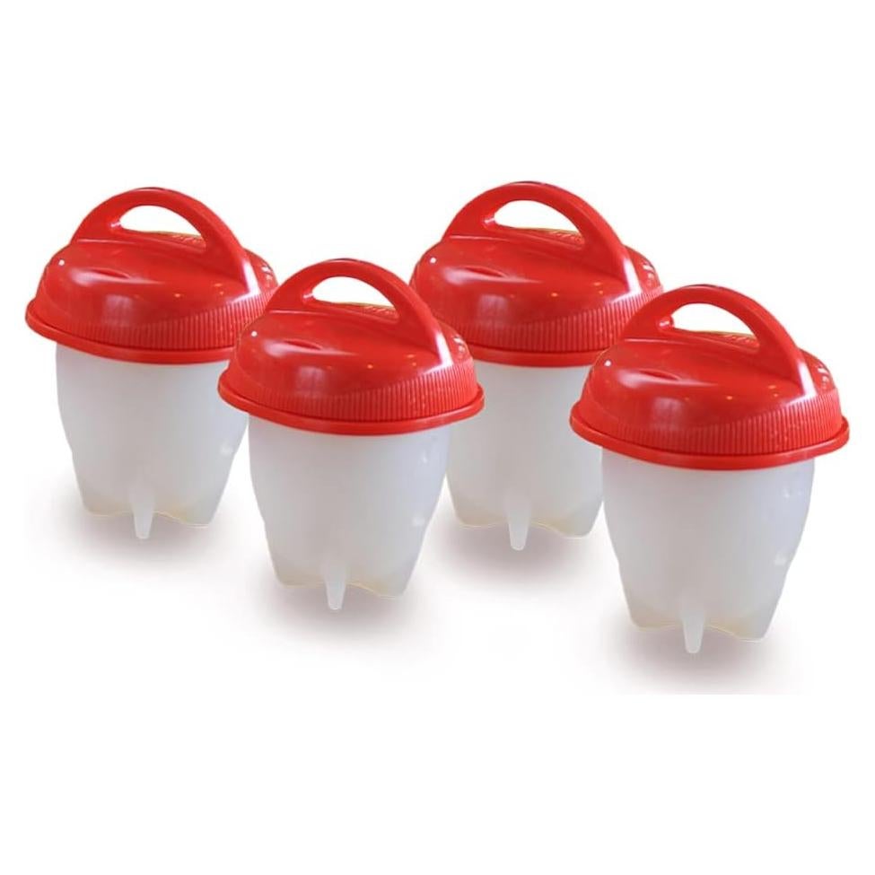 Cocinero de Huevos Egglettes - 4 Tazas de Silicona Antiadherente