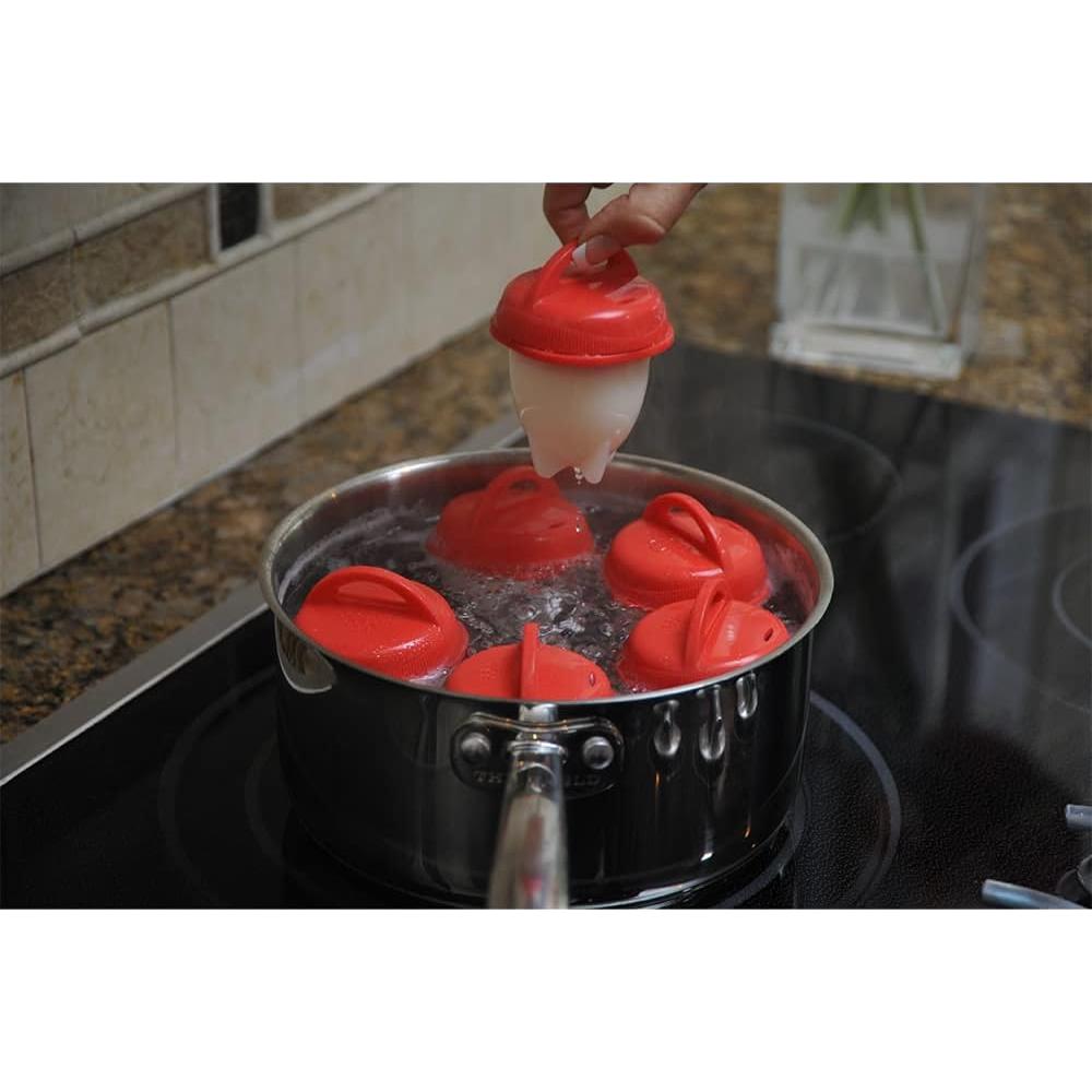 Cocinero de Huevos Egglettes - 4 Tazas de Silicona Antiadherente