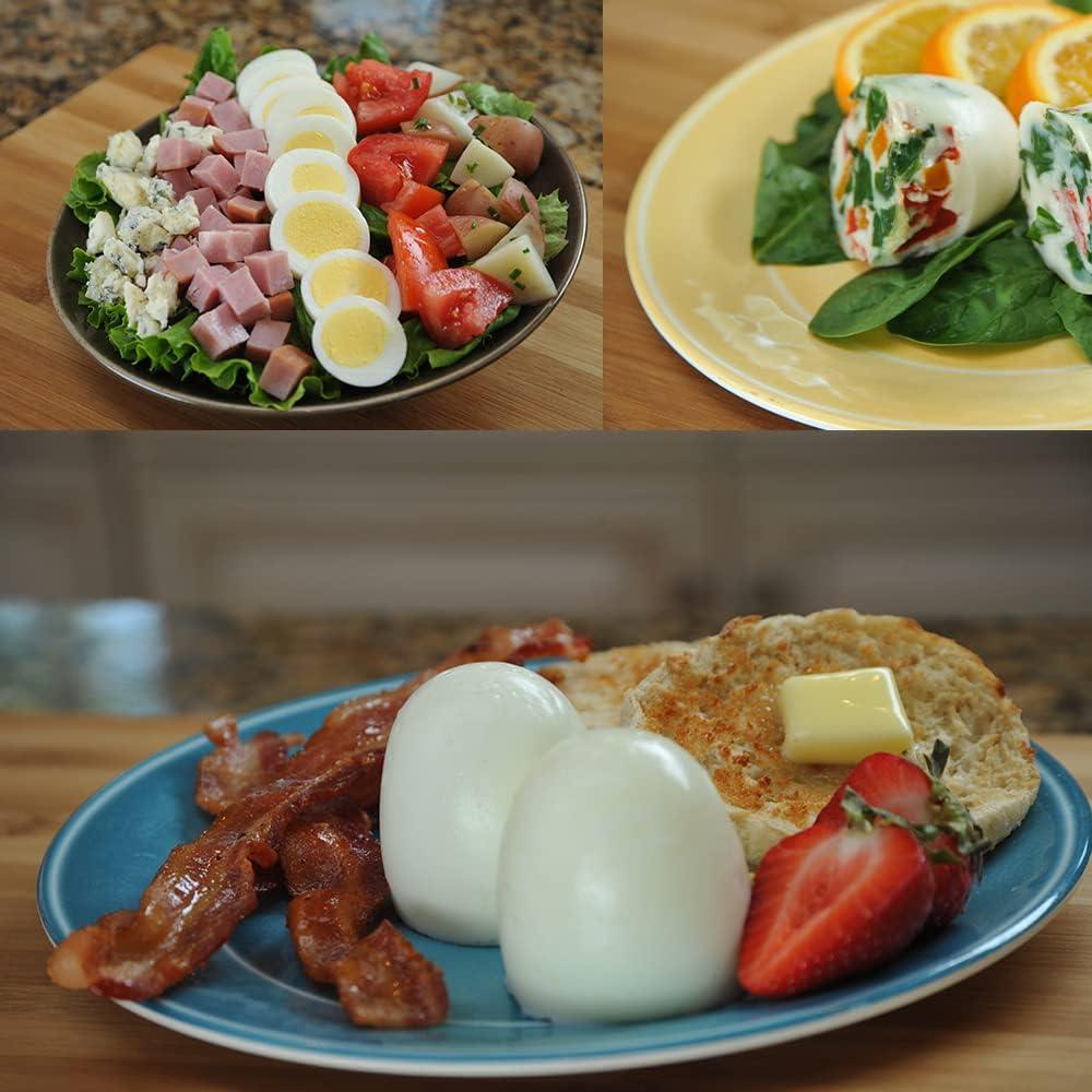 Cocinero de Huevos Egglettes - 4 Tazas de Silicona Antiadherente