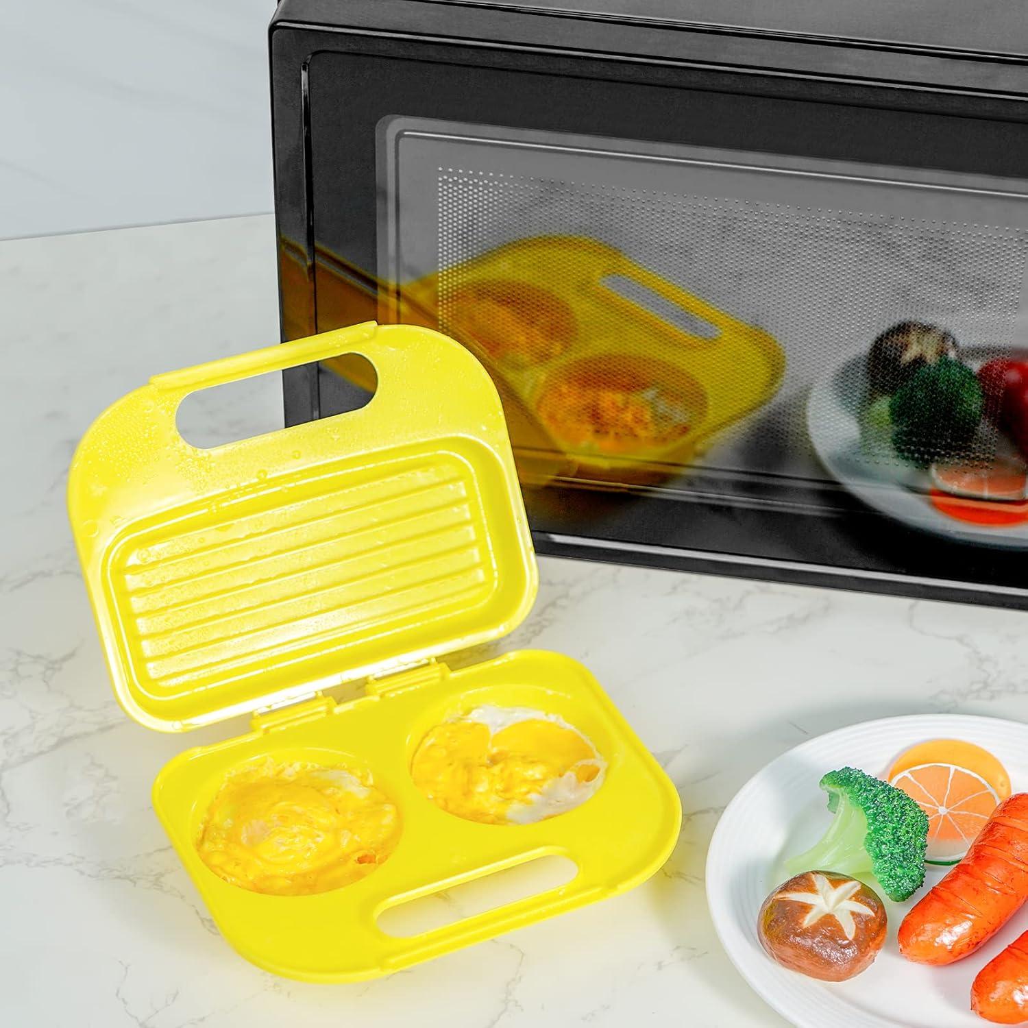 Cocinador de Huevos Microondas JANKOW Amarillo Apto Lavavajillas