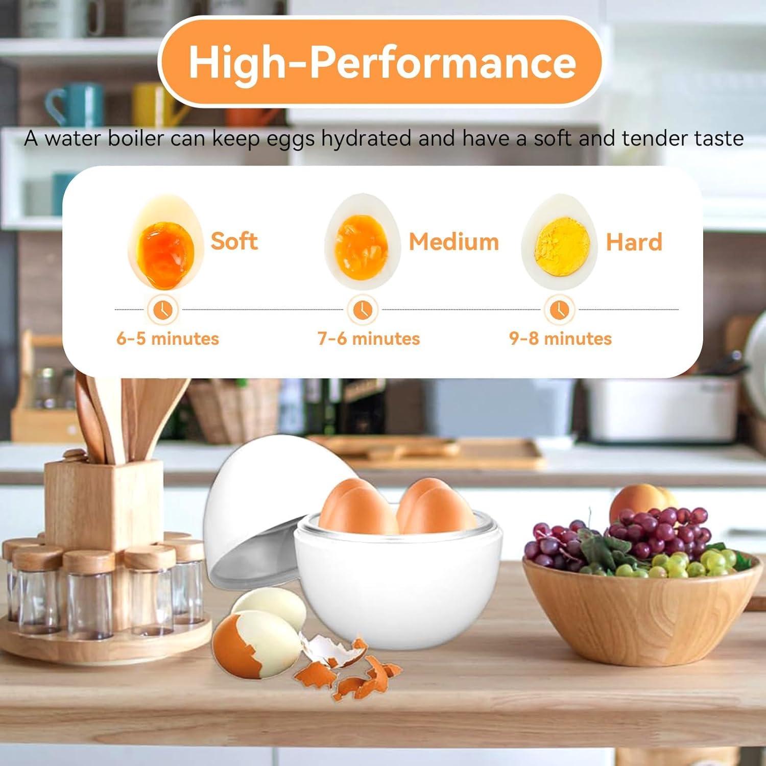 Cocinador de Huevos Duros Cyrank para Microondas 4 Huevos