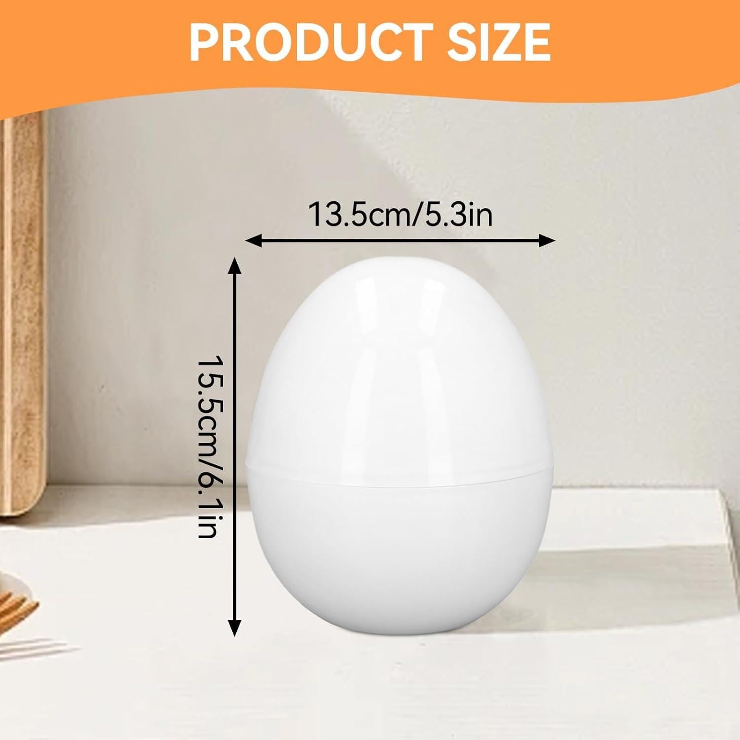 Cocinador de Huevos Duros Cyrank para Microondas 4 Huevos