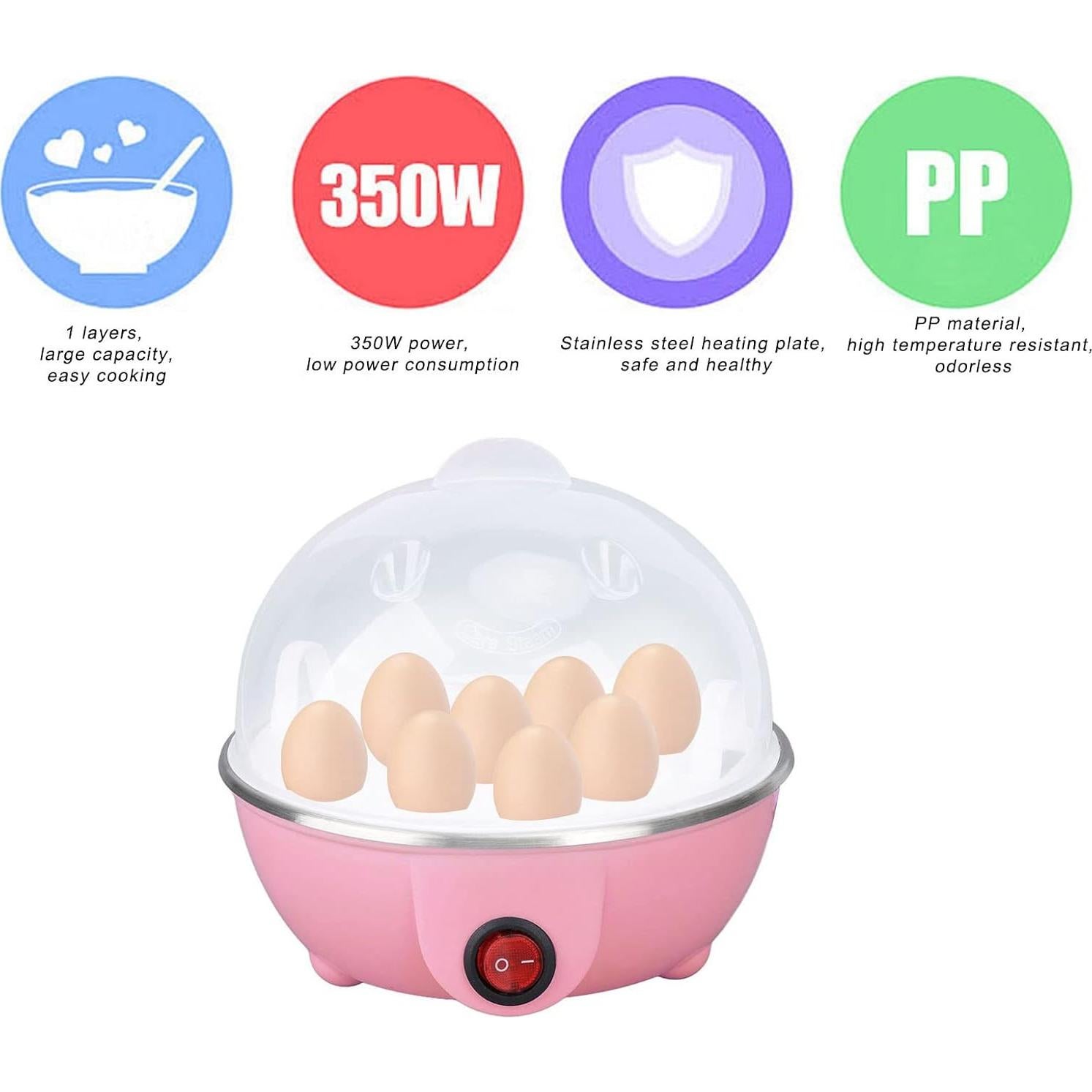 Cocedor de Huevos Eléctrico Fockety 350W 7 Huevos Automático