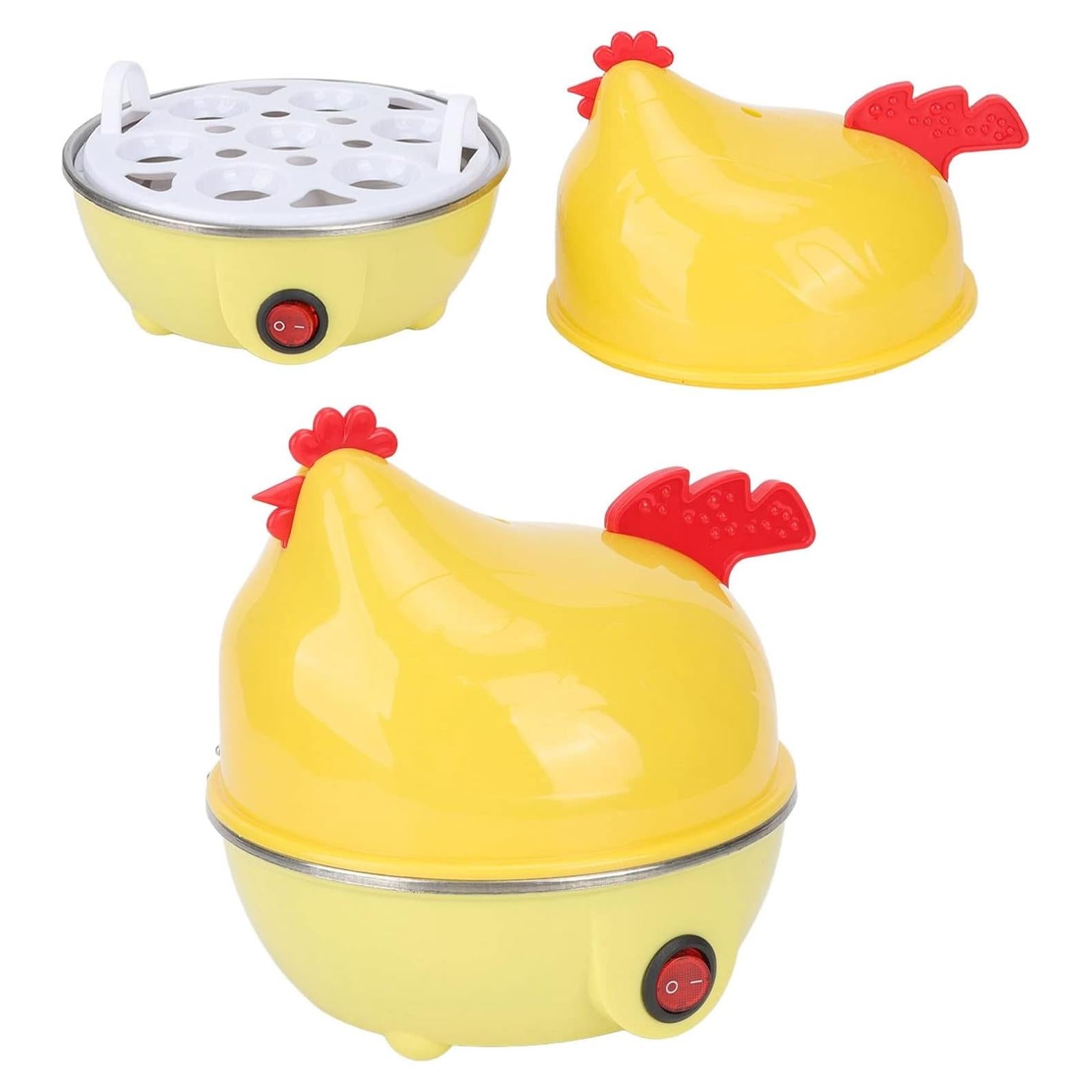 Cocedor de Huevos Eléctrico Luqeeg, Capacidad 7 Huevos, Apagado Automático