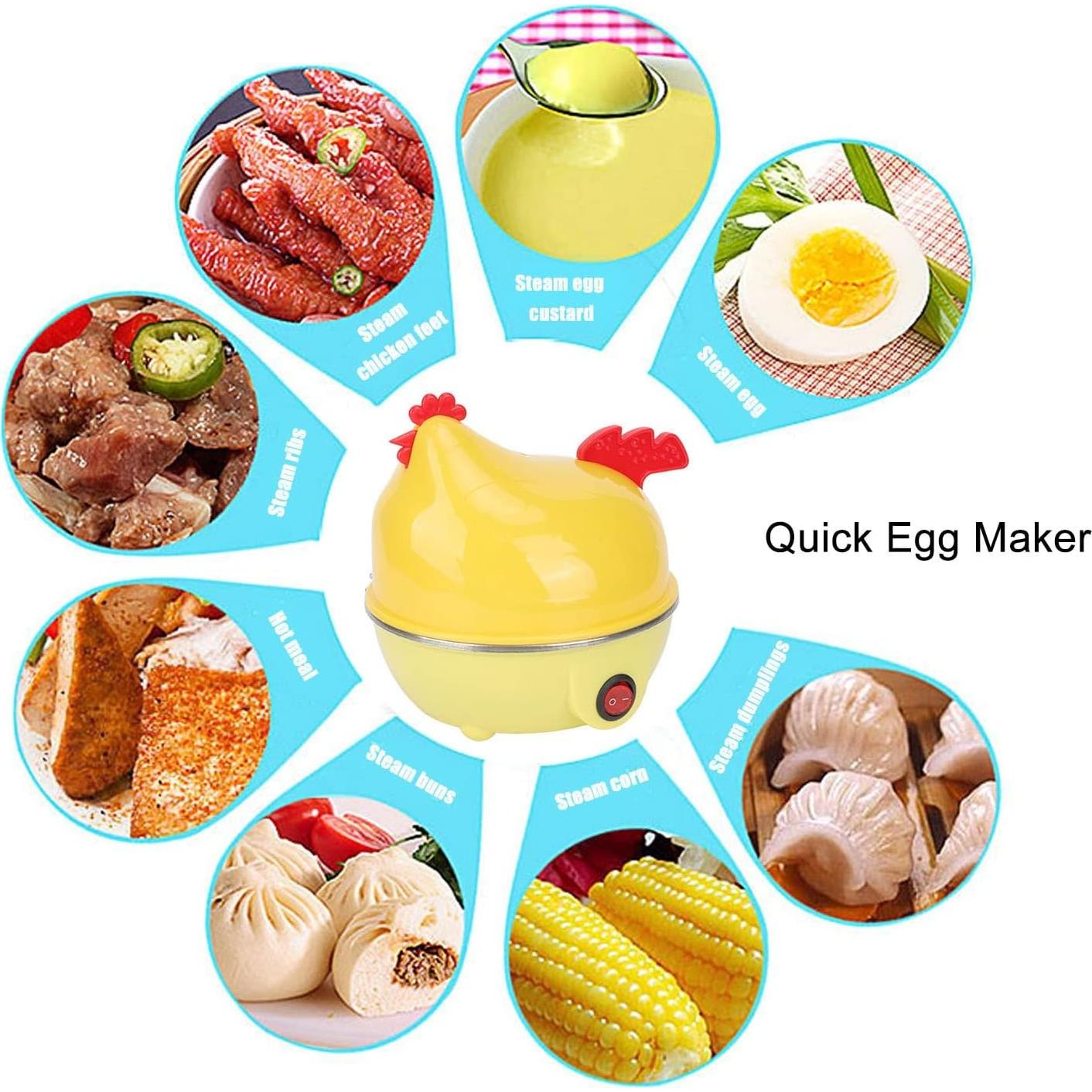 Cocedor de Huevos Eléctrico Luqeeg, Capacidad 7 Huevos, Apagado Automático