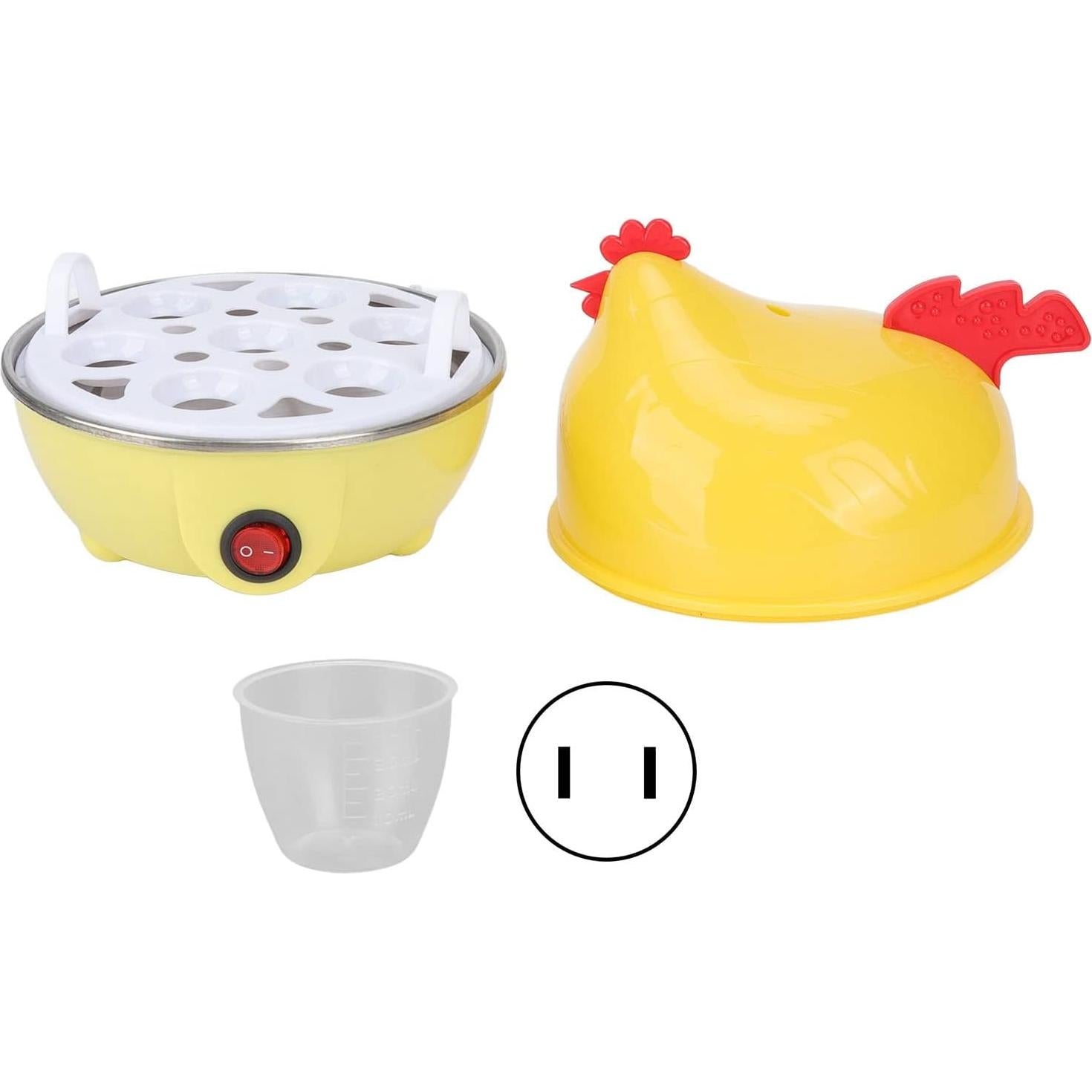 Cocedor de Huevos Eléctrico Luqeeg, Capacidad 7 Huevos, Apagado Automático