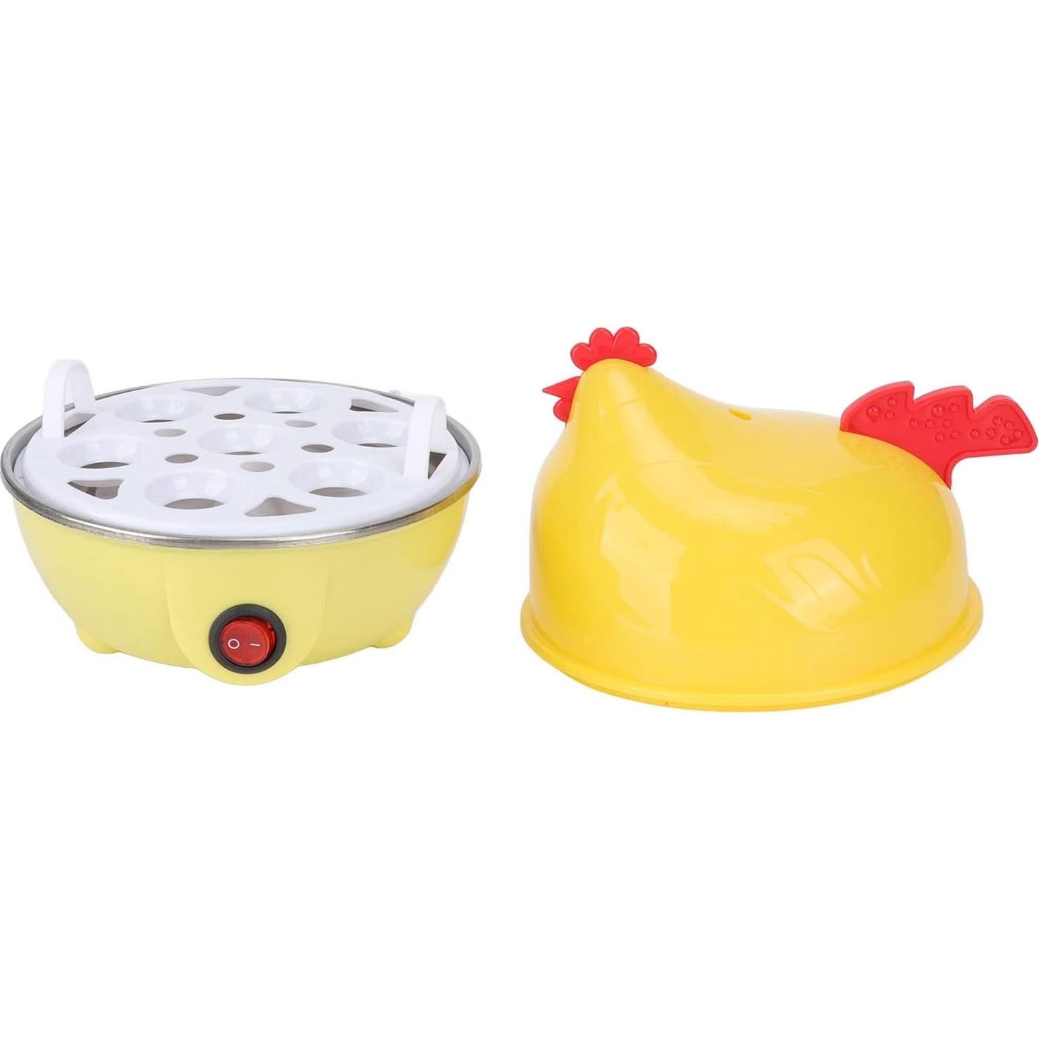 Cocedor de Huevos Eléctrico Luqeeg, Capacidad 7 Huevos, Apagado Automático