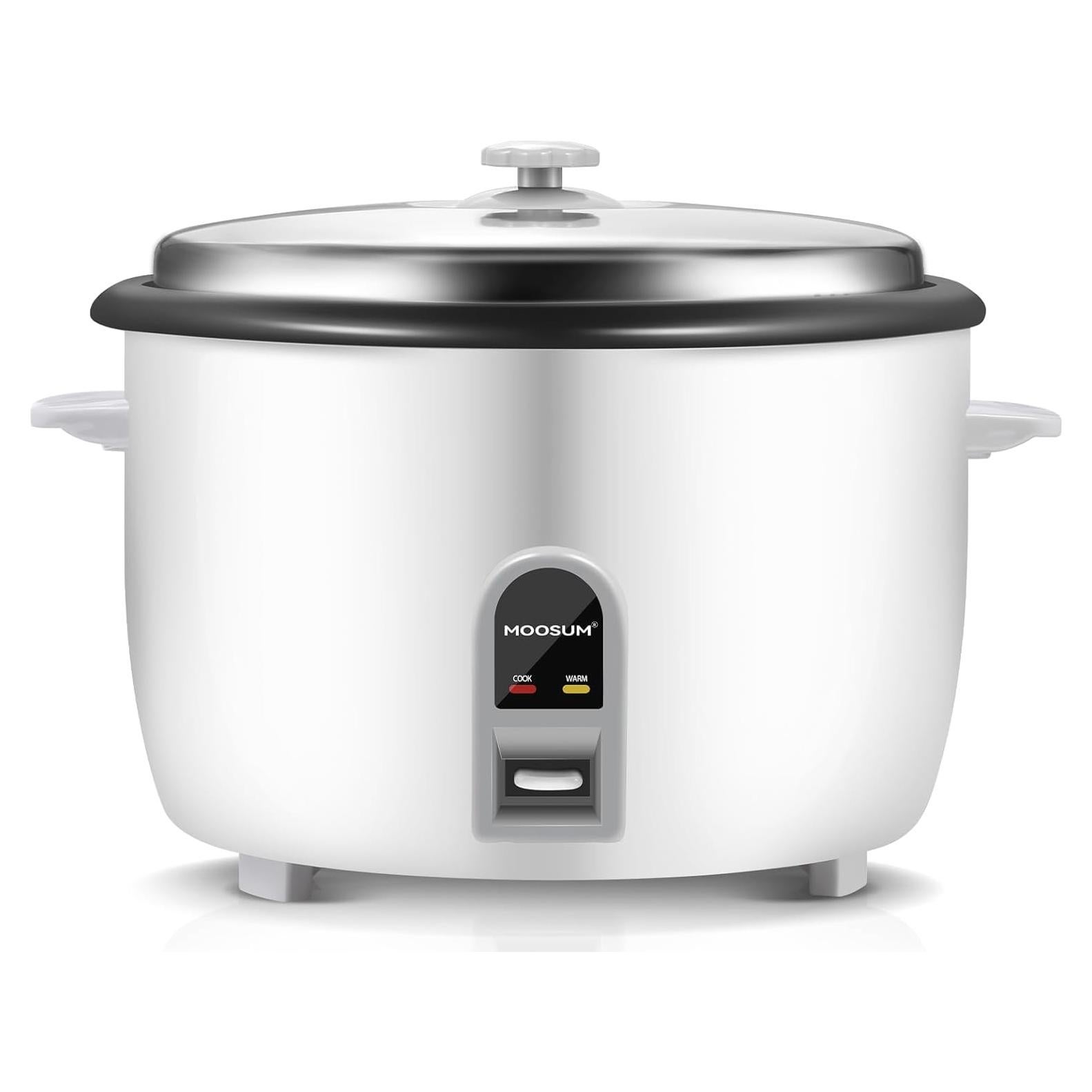 Cocedor de Arroz Moosum 30 Tazas 1600W con Modo Caliente
