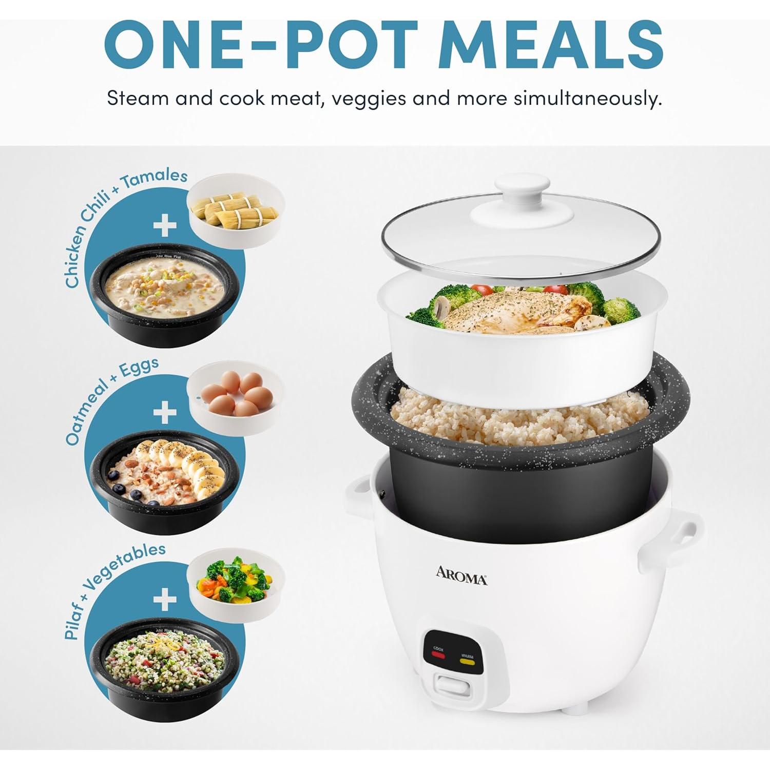 Olla de Arroz AROMA ARC-860NGP 20 Tazas Antiadherente