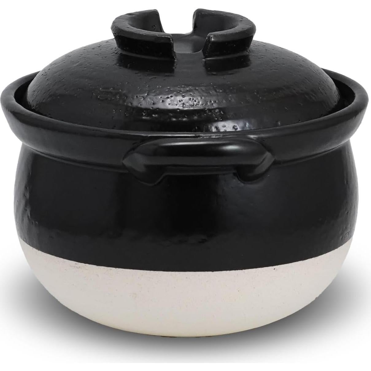Olla de Arroz Banko-Yaki COTONOHA 3-Gou Cerámica Negra