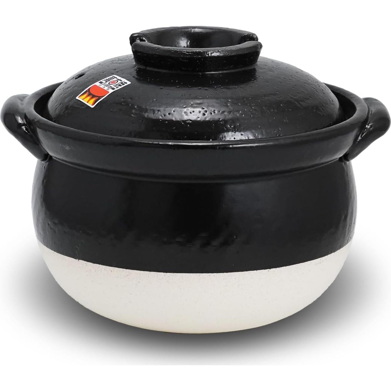 Olla de Arroz Banko-Yaki COTONOHA 3-Gou Cerámica Negra