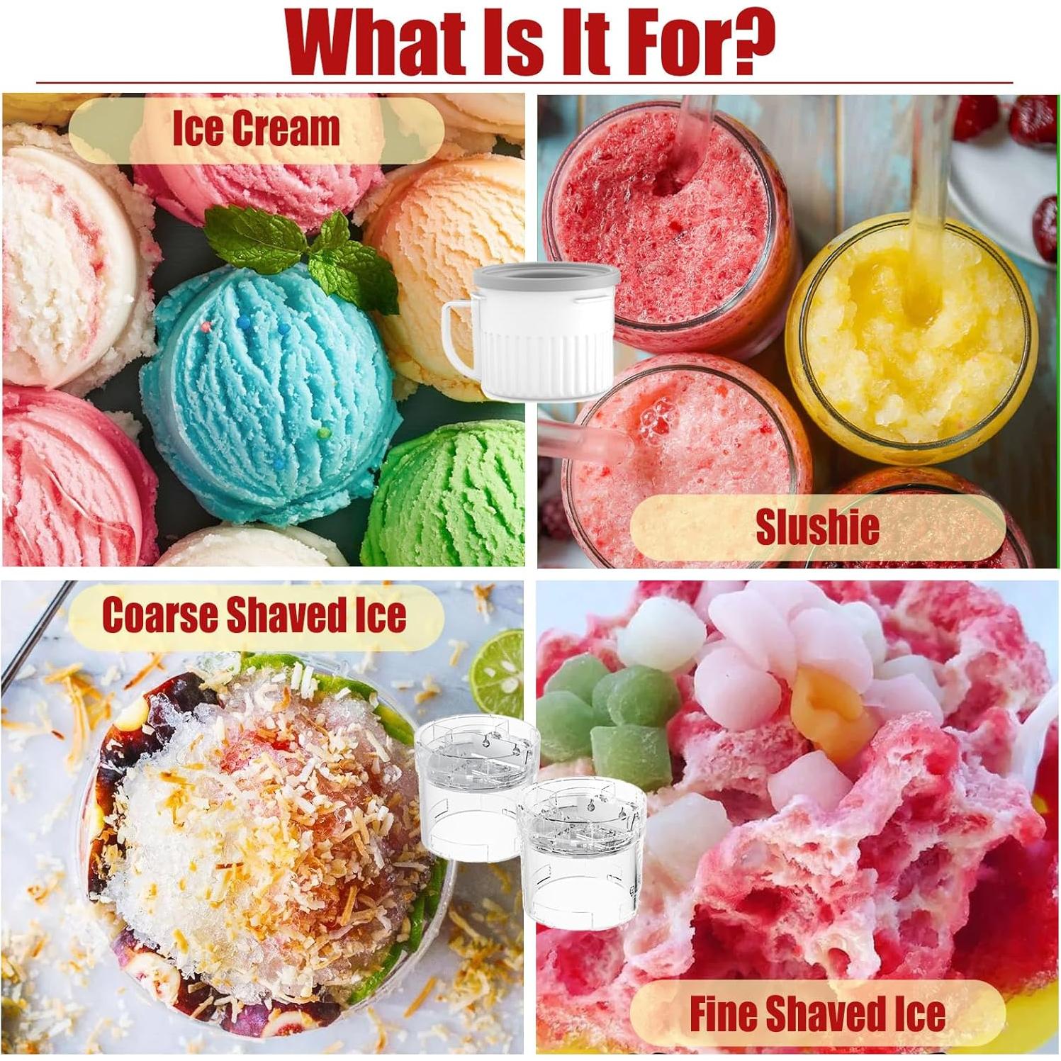 Juego de Accesorios para Helados KitchenAid - 2 Helados + 1 Hielo Raspado