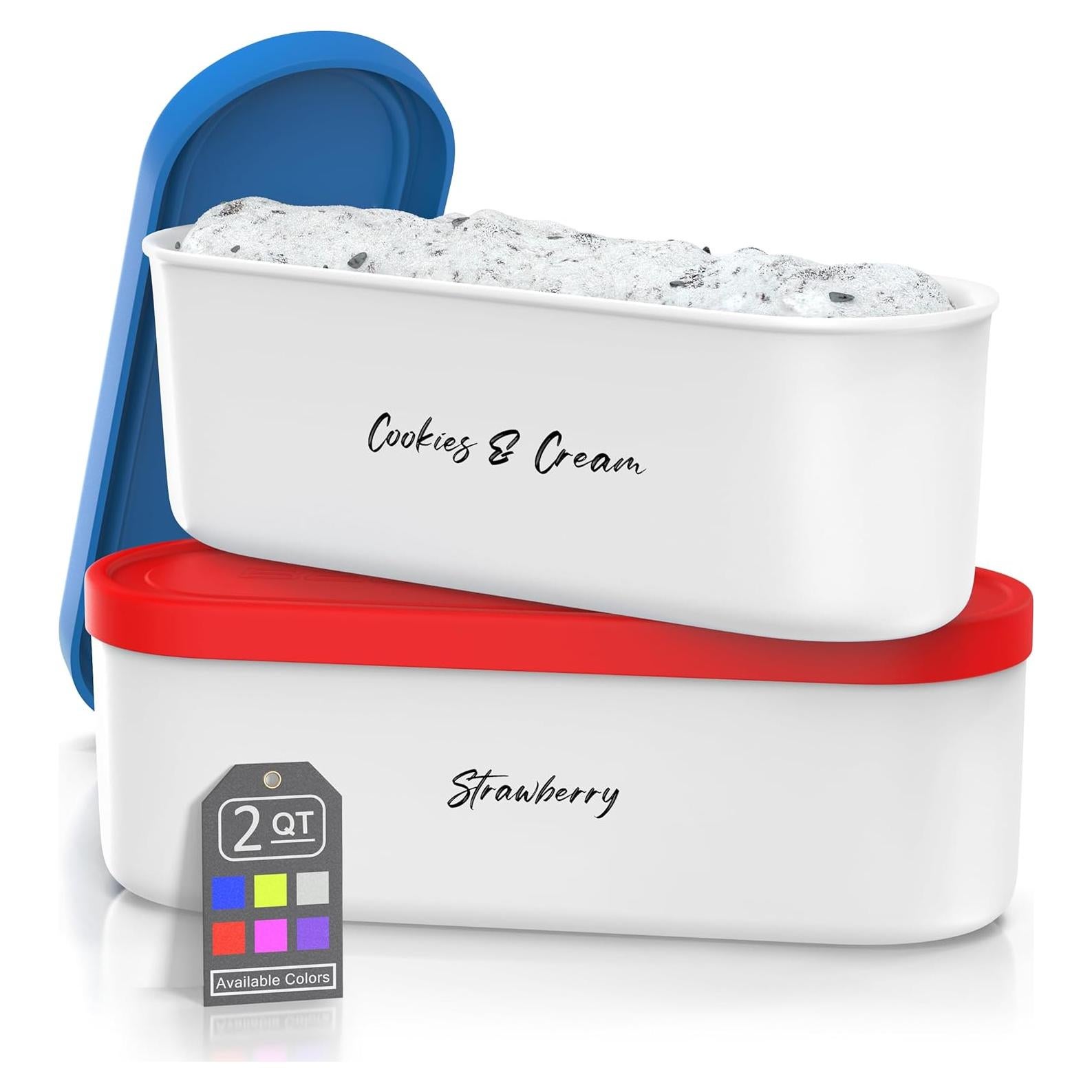 Contenedores de Helado BALCI - 2 Cuartos (1.89L) - Juego de 2