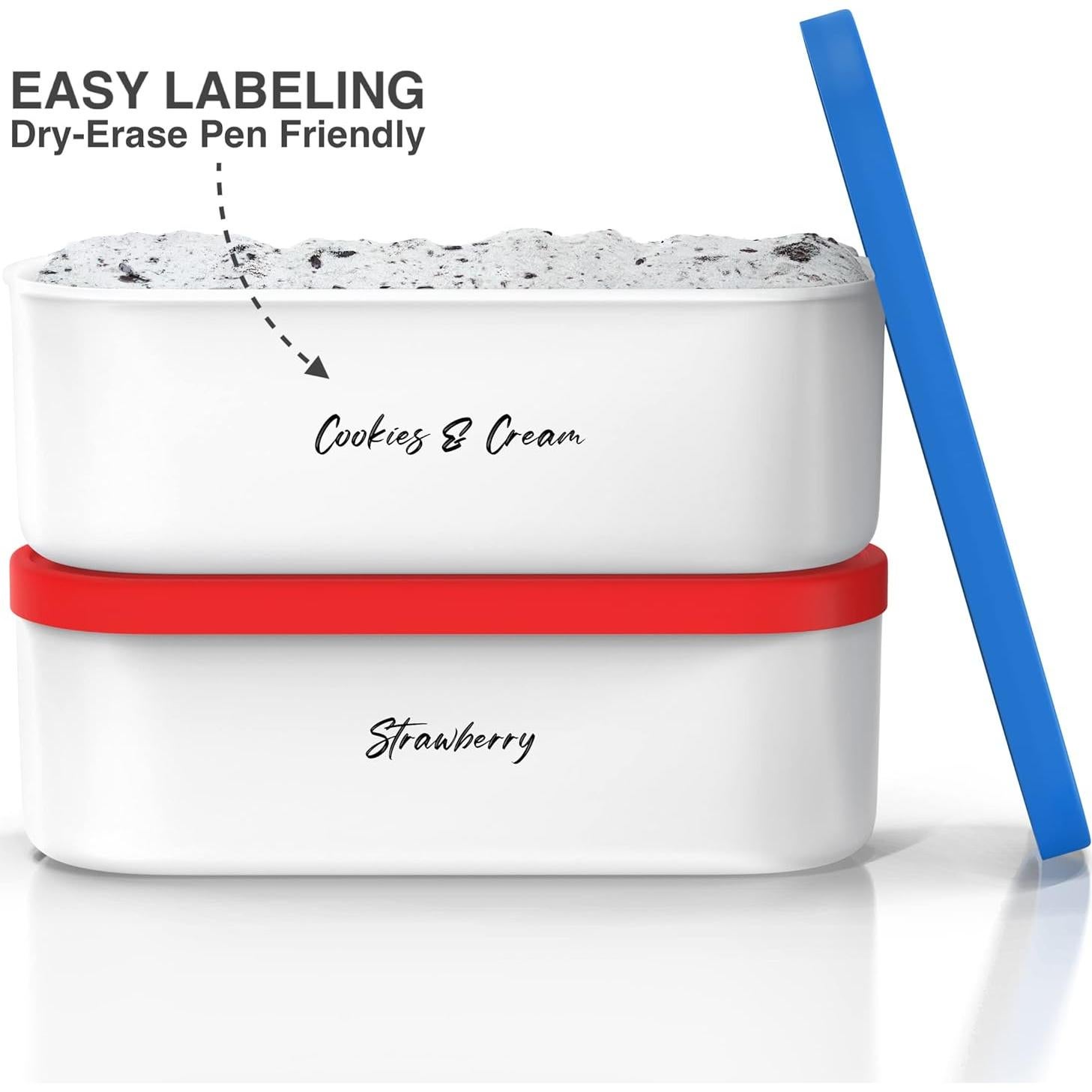 Contenedores de Helado BALCI - 2 Cuartos (1.89L) - Juego de 2