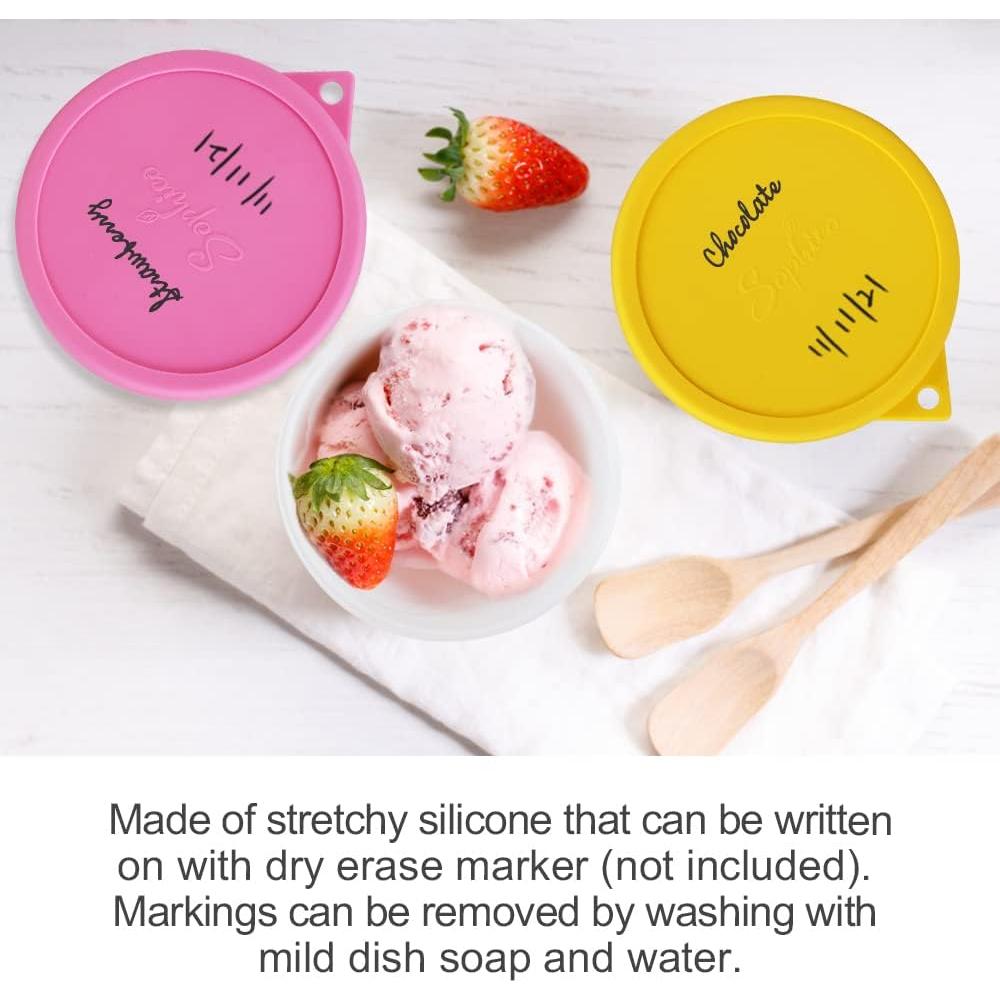 Contenedores de Helado SOPHICO 4 Piezas Silicona 473ml