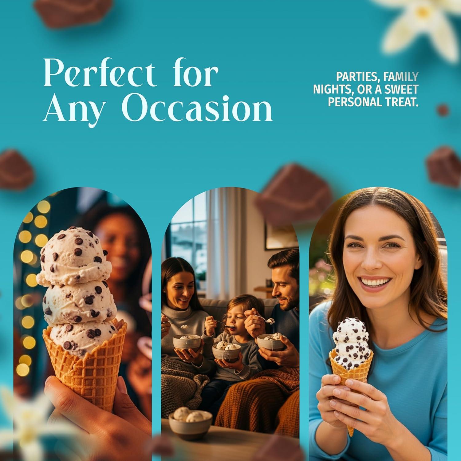 Mezcla de Helado Premium Triple Scoop Vainilla con Chocolate 1.4kg