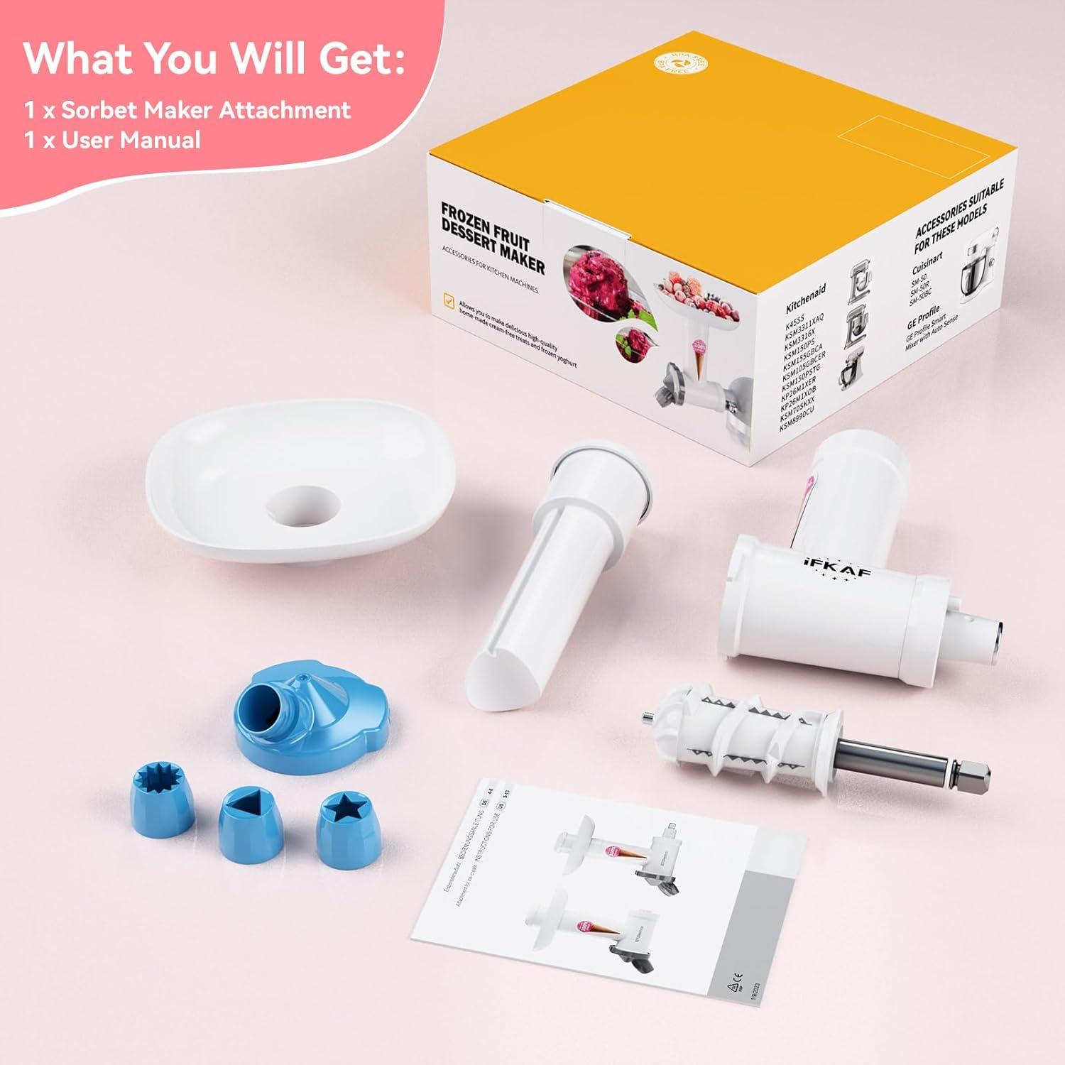 Fabricante de Helado de Frutas Congeladas IFKAF para KitchenAid