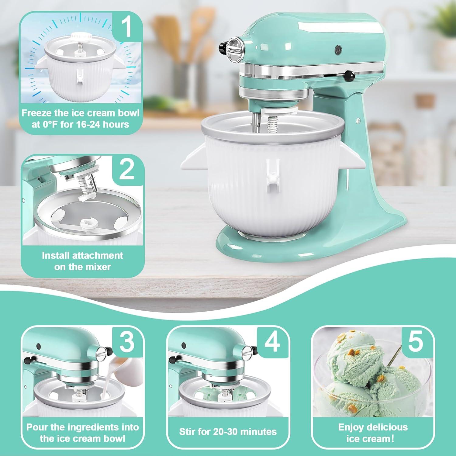Accesorio para Hacer Helados Aligat para Batidora KitchenAid 2L