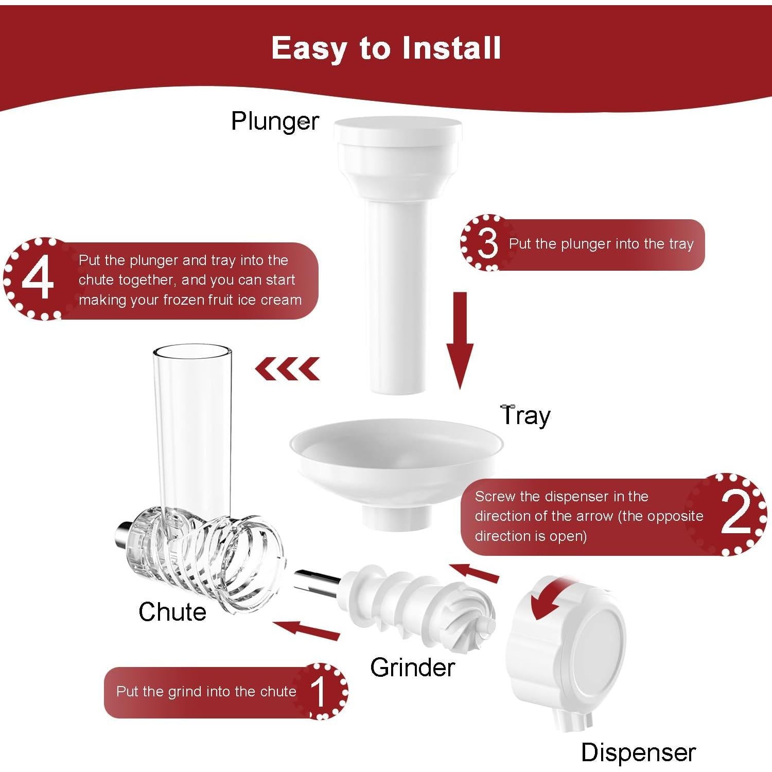 Accesorio para Hacer Helados de Frutas Congeladas KitchenAid