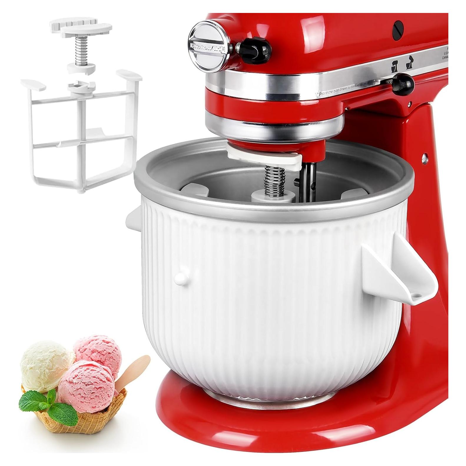 Tazón de Helado 2QT LETOMS para Mezclador Kitchenaid 4.5-7QT