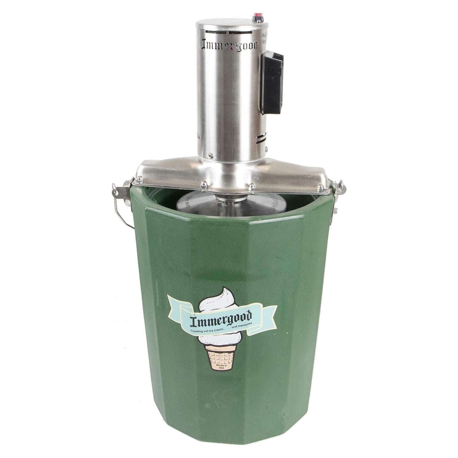 Fabricante de Helados a Batería Immergood 6 qt Acero Inoxidable