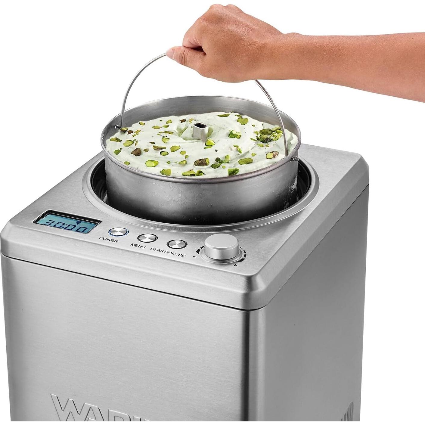 Fabricante de Helados Waring 2.5L Automático Acero Inoxidable