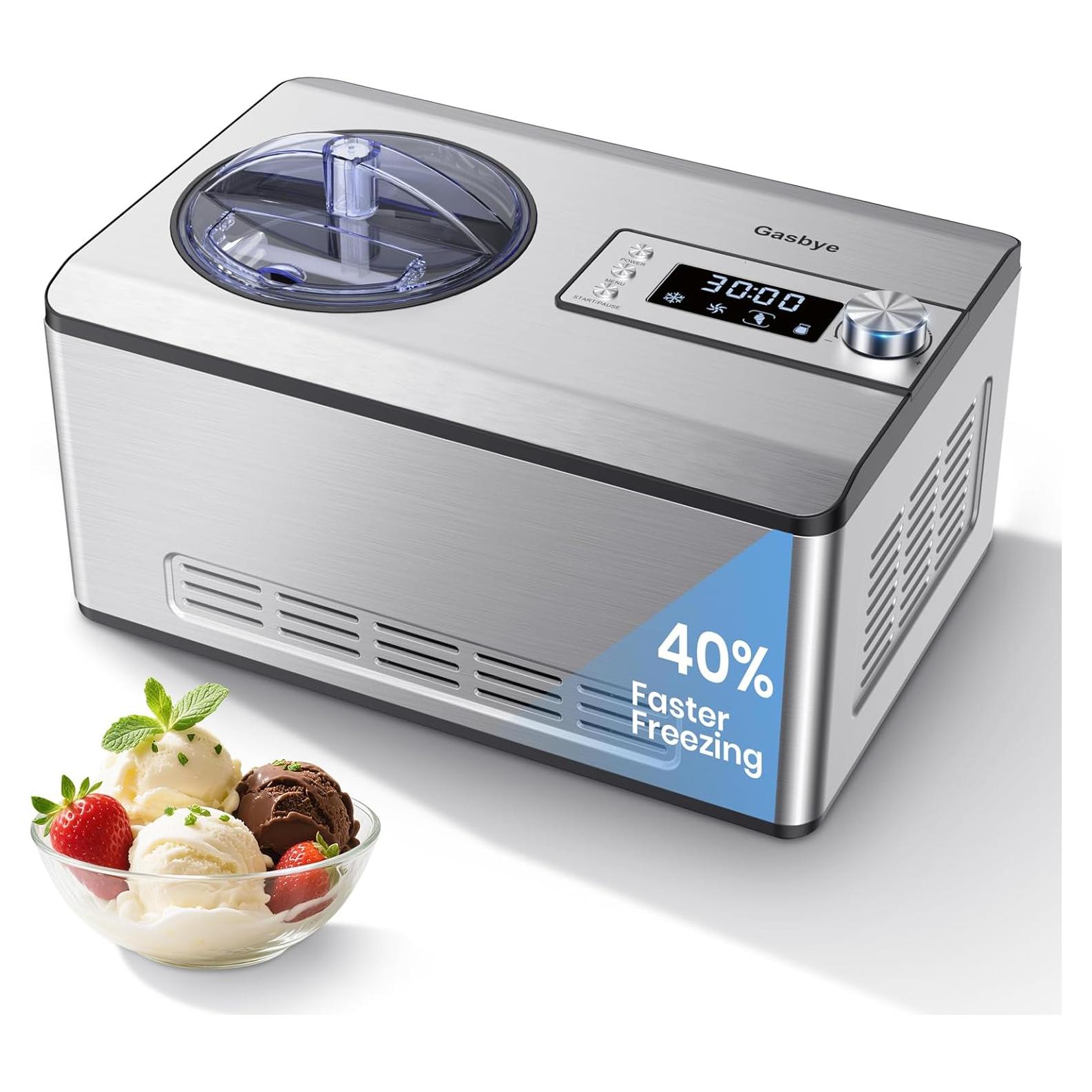 Máquina de Helados Gasbye ICE2037YJ 2.1L Acero Inoxidable