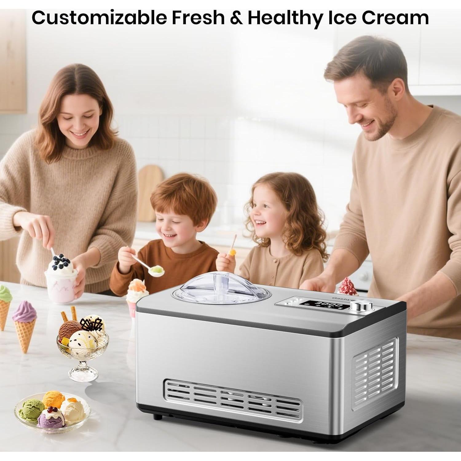 Máquina de Helados Gasbye ICE2037YJ 2.1L Acero Inoxidable