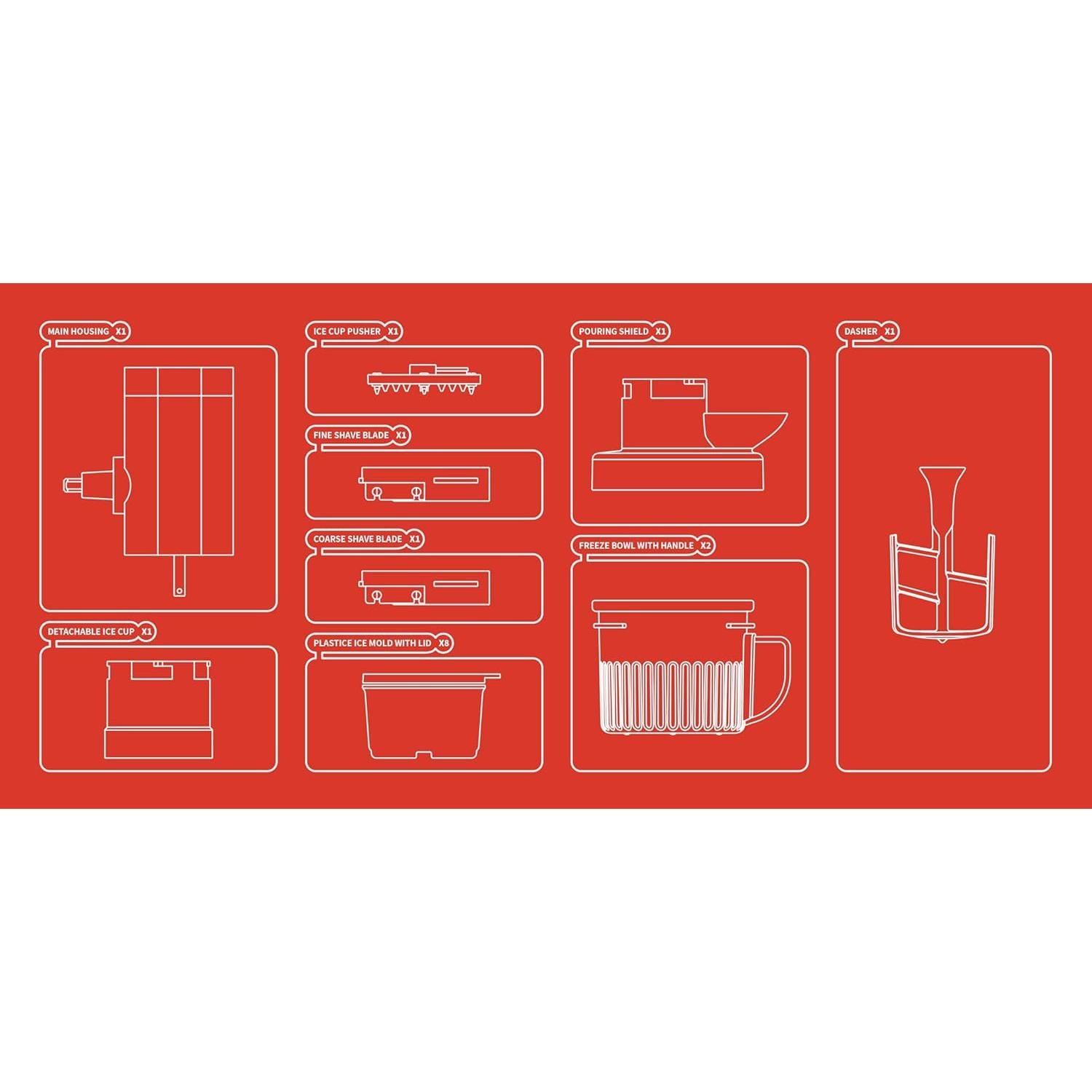 Máquina de Helados Atbod 2 en 1 para Batidora KitchenAid