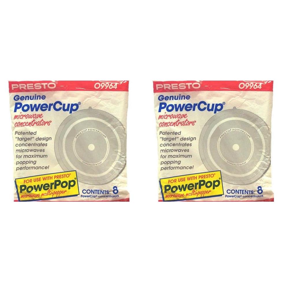 Concentradores Presto 09964 PowerCup, Paquete de 8, Blanco